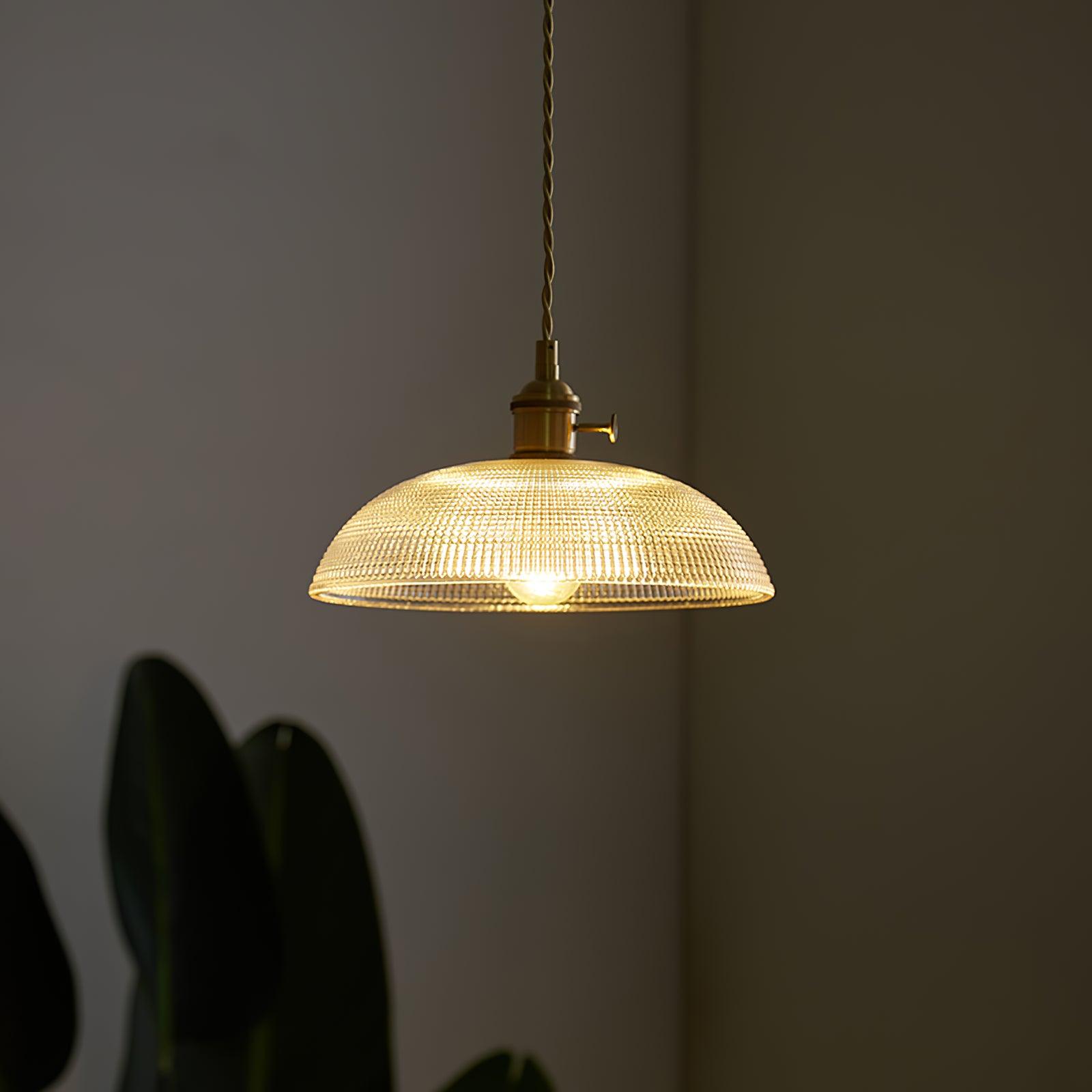 Calyra Suspension en Laiton et Verre