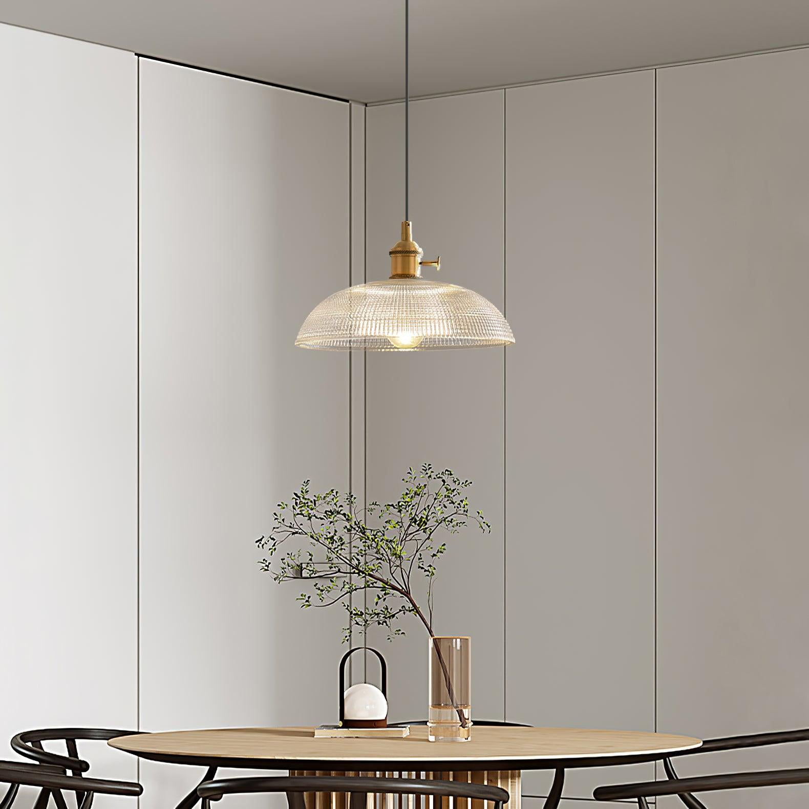 Calyra Suspension en Laiton et Verre