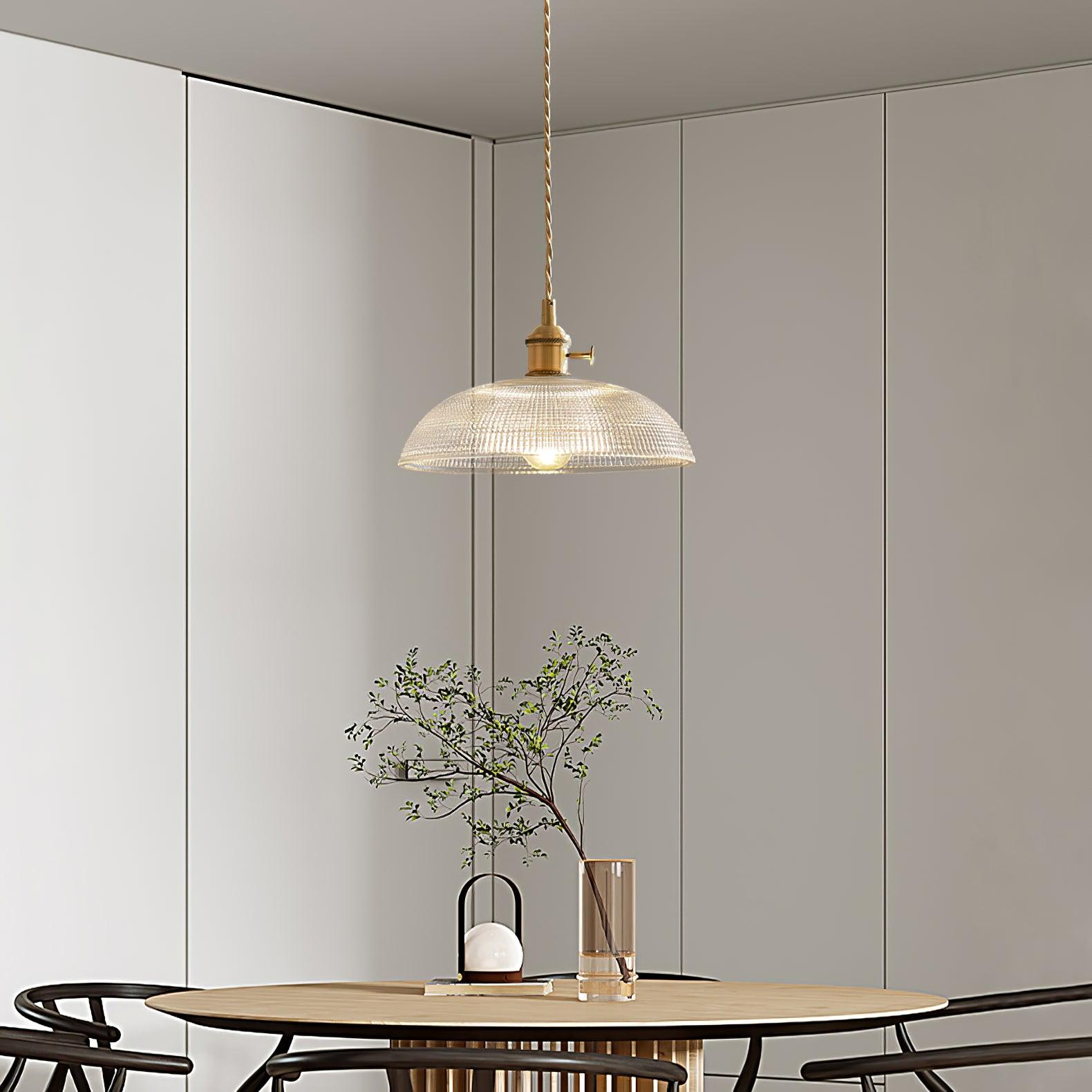 Calyra Suspension en Laiton et Verre