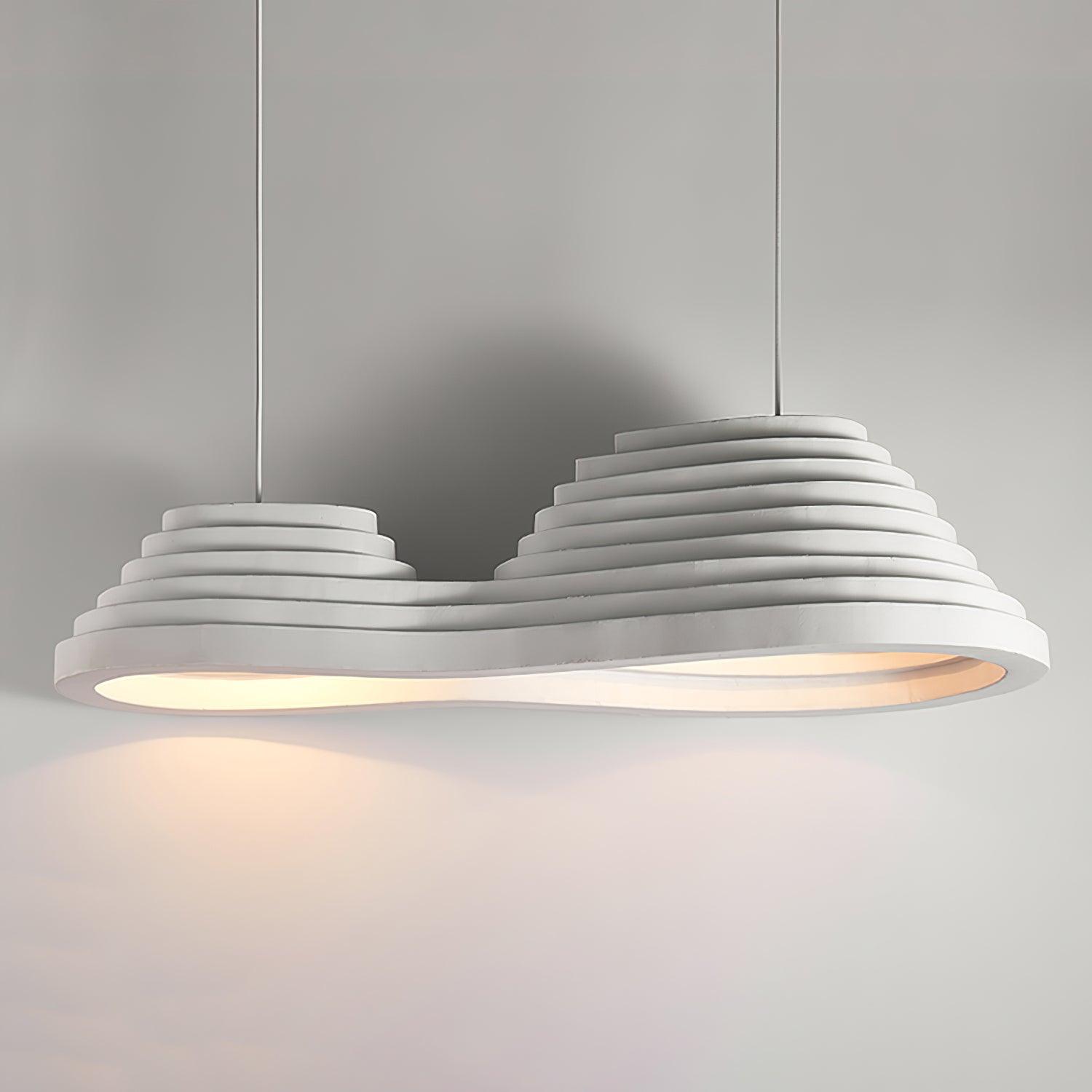 Ripple Lustre Suspendu Minimaliste En Résine