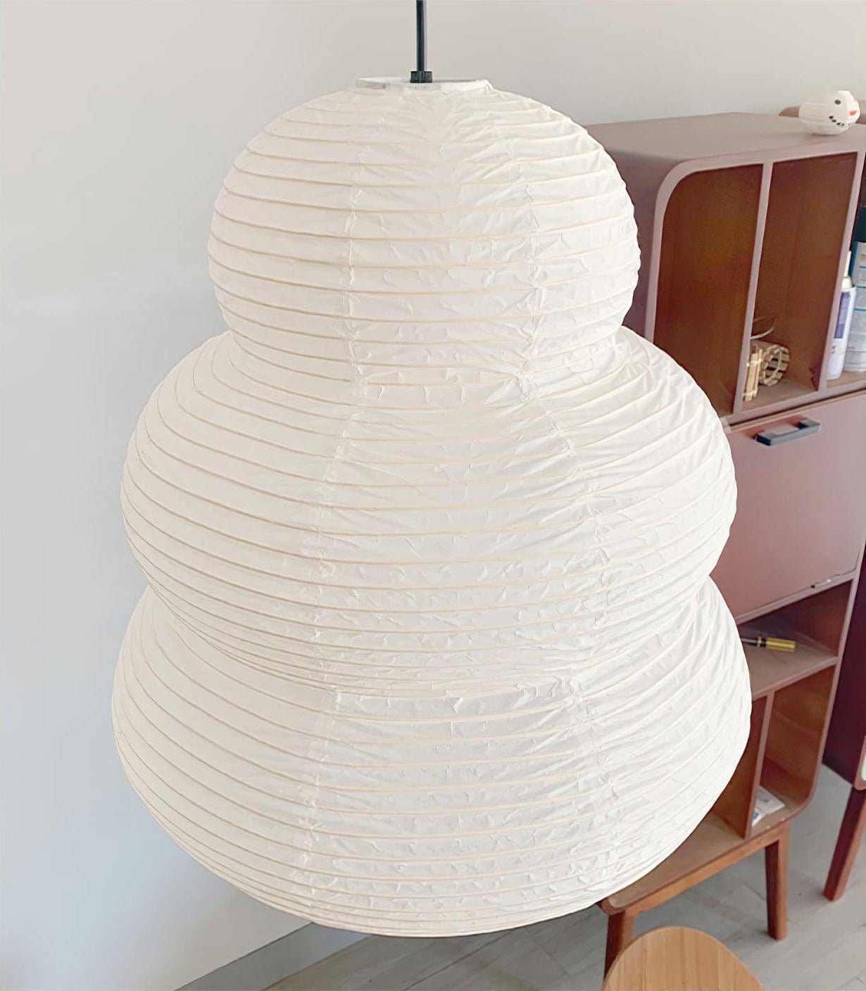 Solara Suspension Papier Washi Lanternes Empilées Japonaises pour Salon
