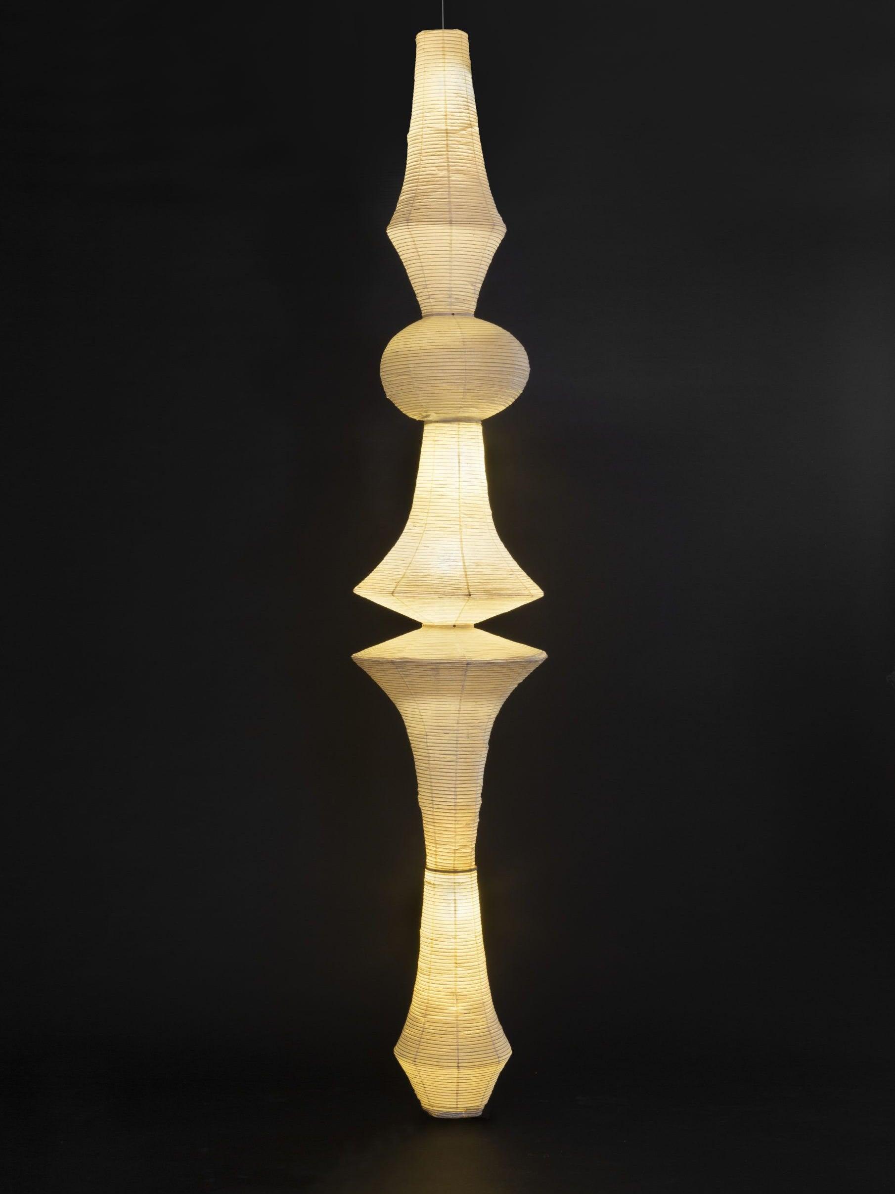 Lustra Suspension Luminaire Papier Washi E pour Salon