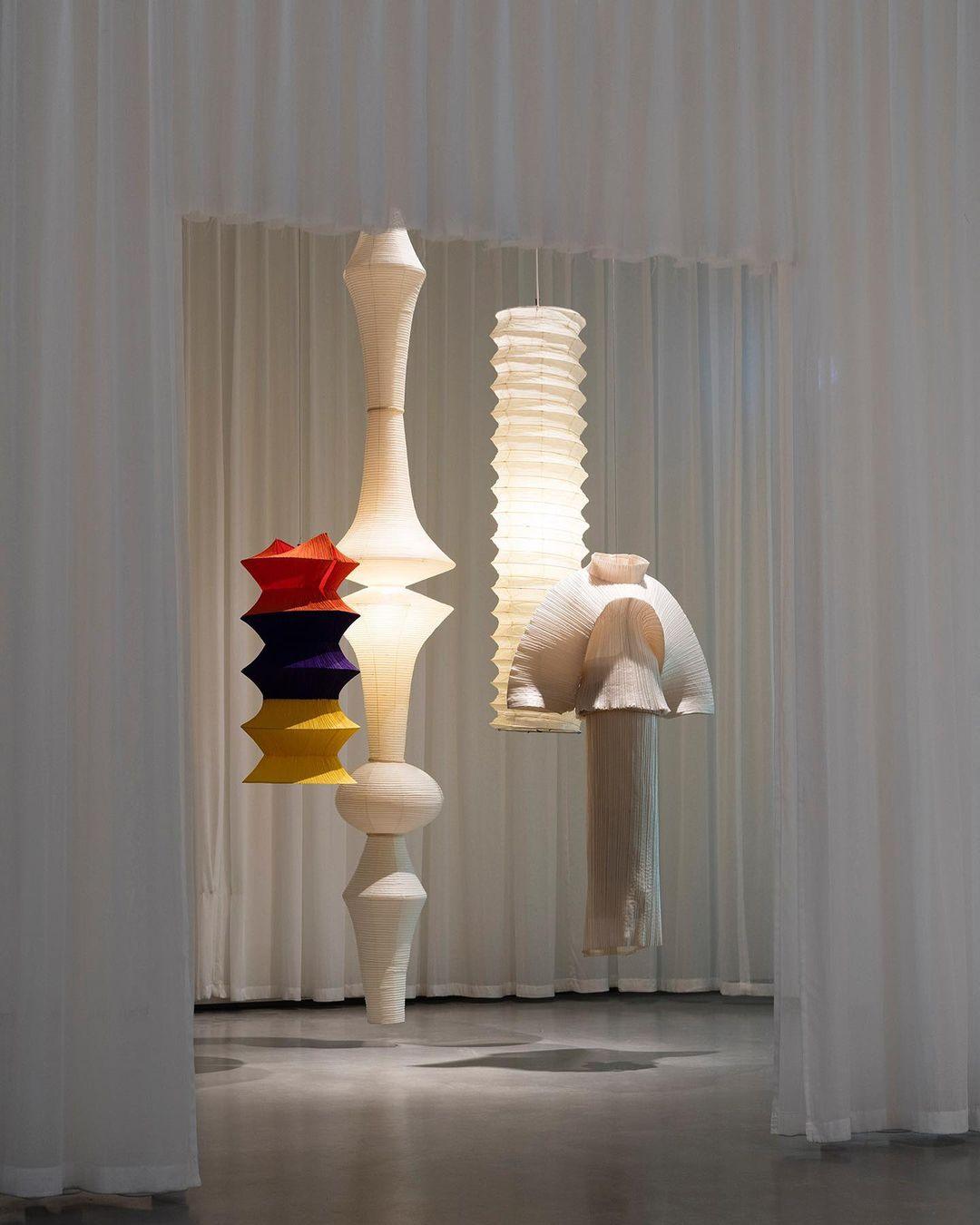 Lustra Suspension Luminaire Papier Washi E pour Salon