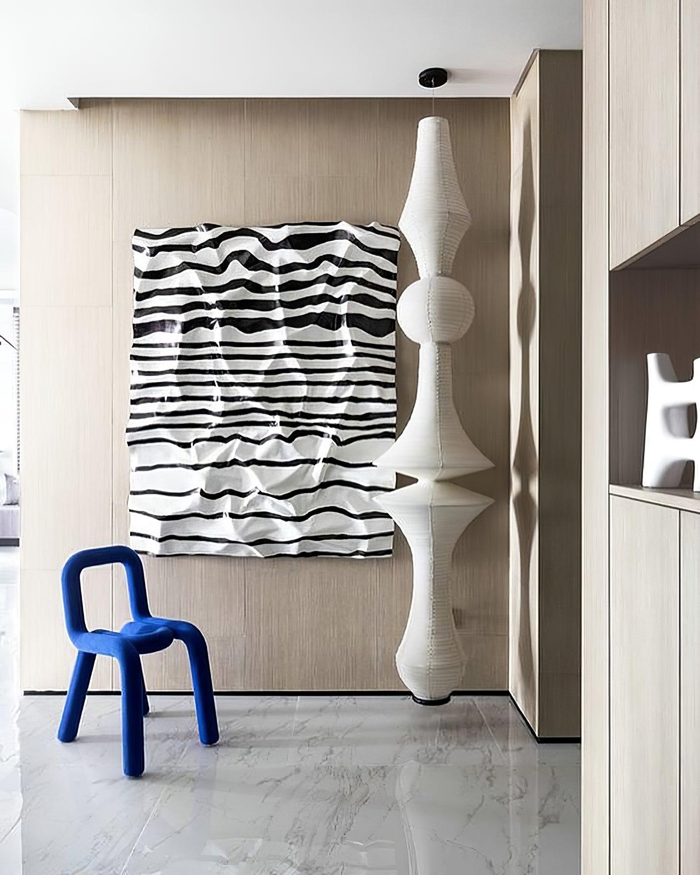 Lustra Suspension Luminaire Papier Washi E pour Salon