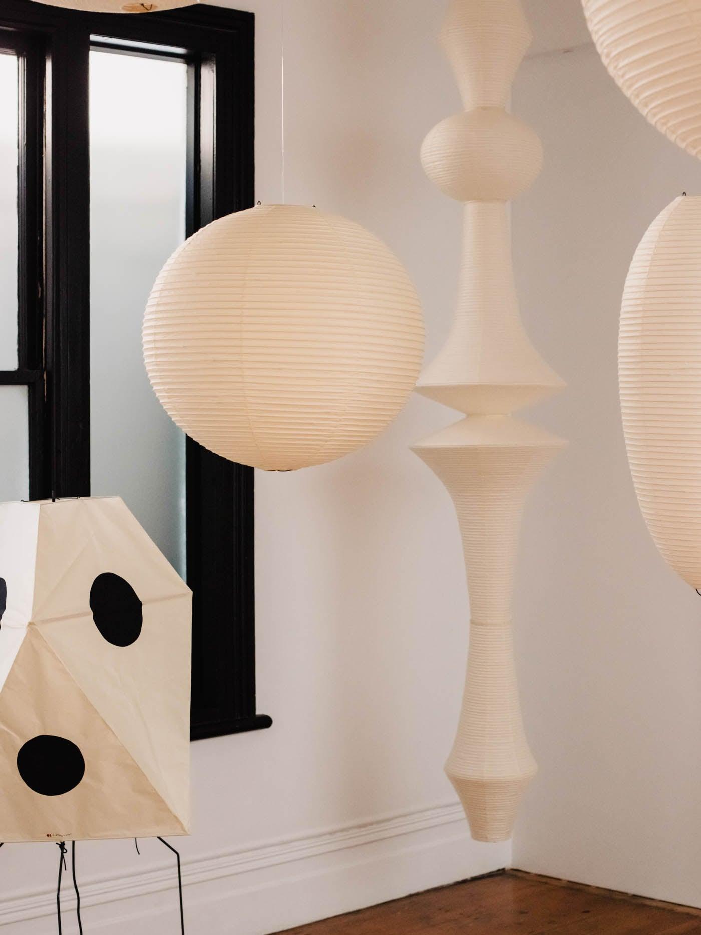 Lustra Suspension Luminaire Papier Washi E pour Salon