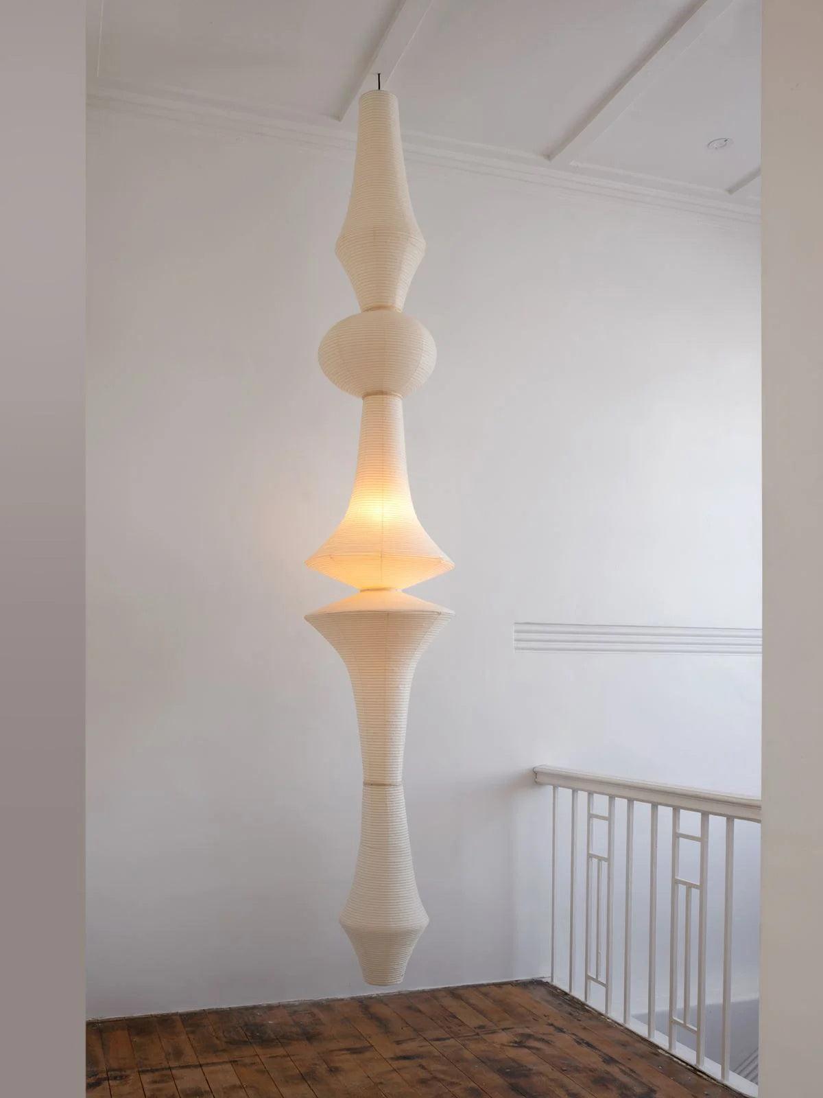 Lustra Suspension Luminaire Papier Washi E pour Salon