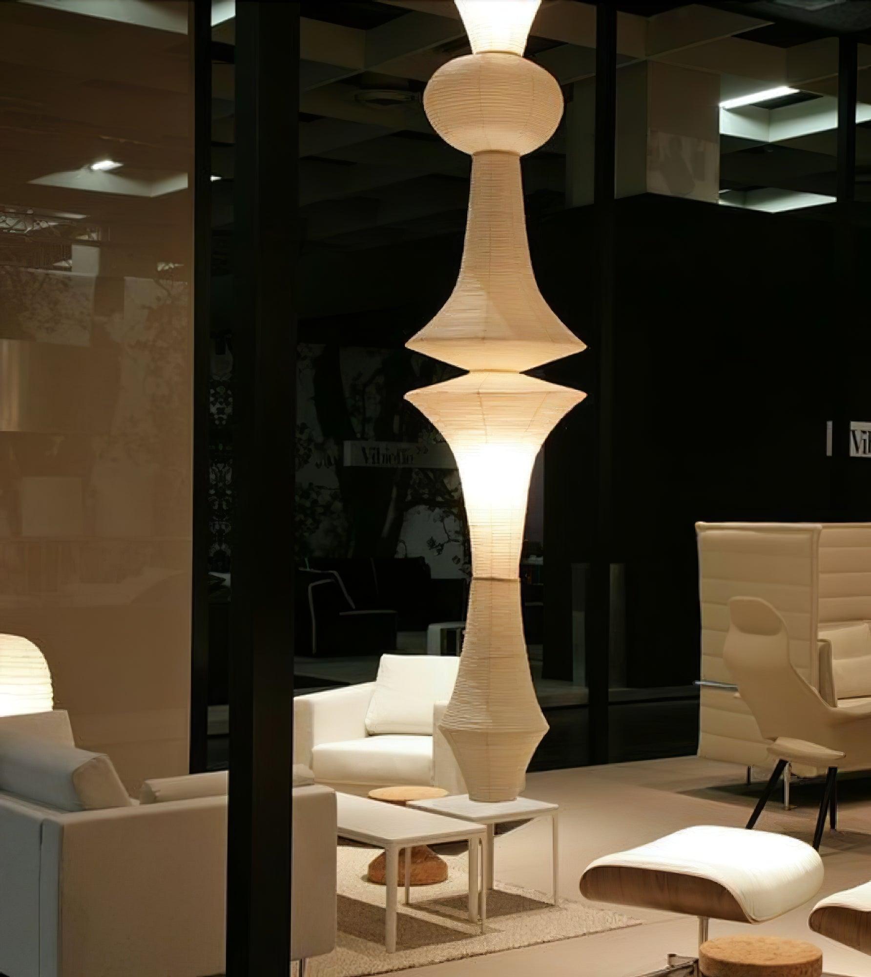 Lustra Suspension Luminaire Papier Washi E pour Salon