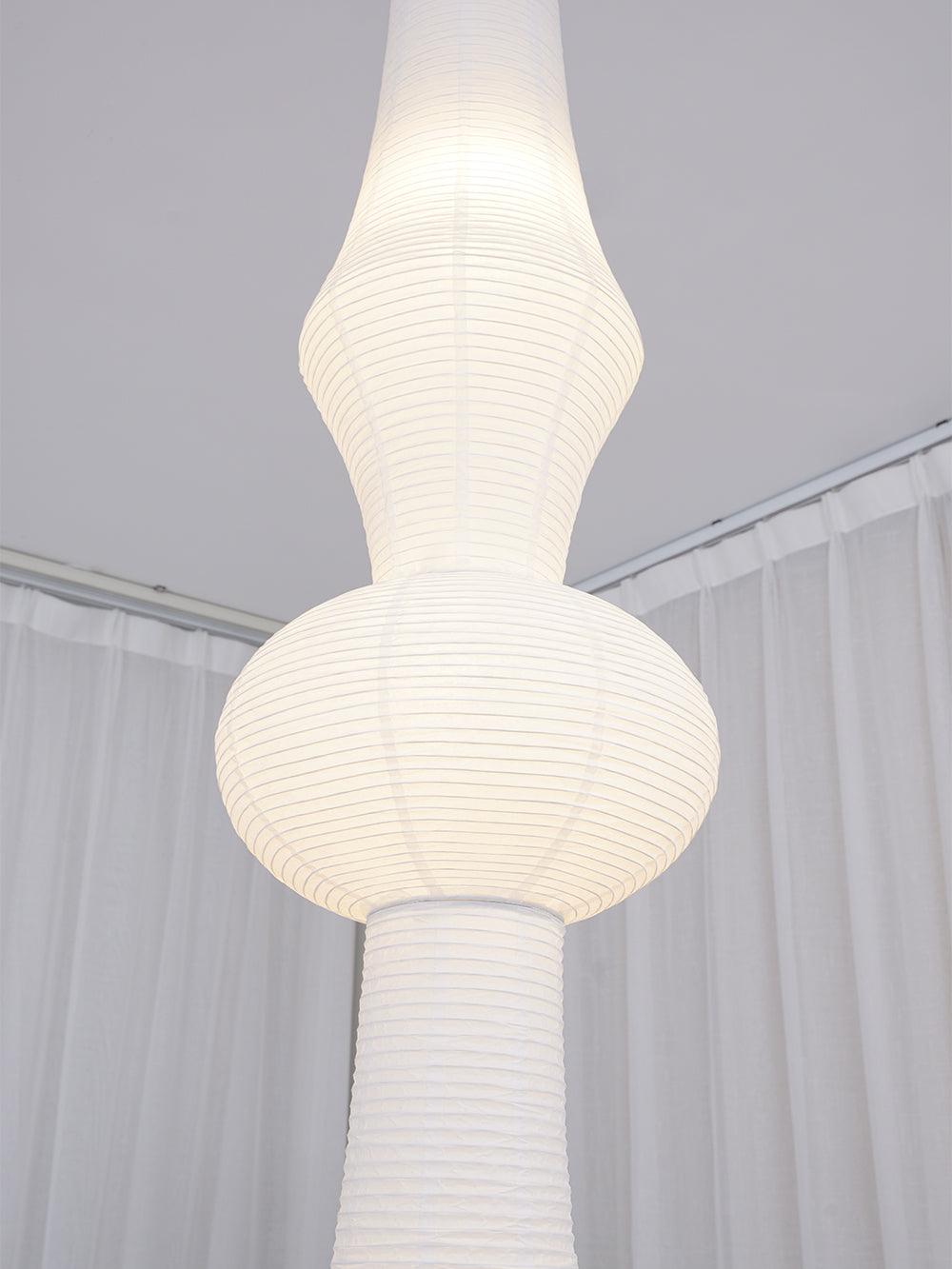 Lustra Suspension Luminaire Papier Washi E pour Salon