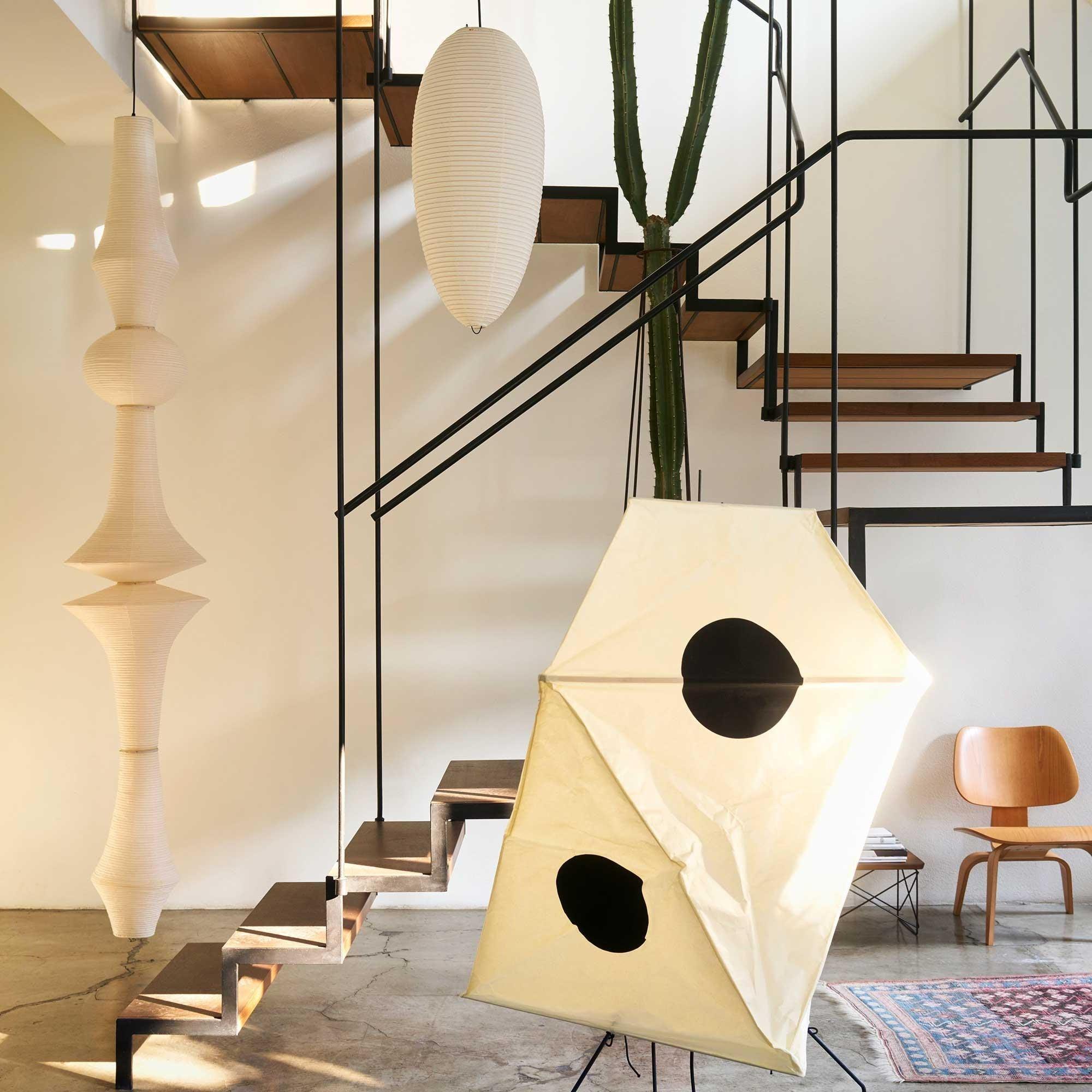 Lustra Suspension Luminaire Papier Washi E pour Salon