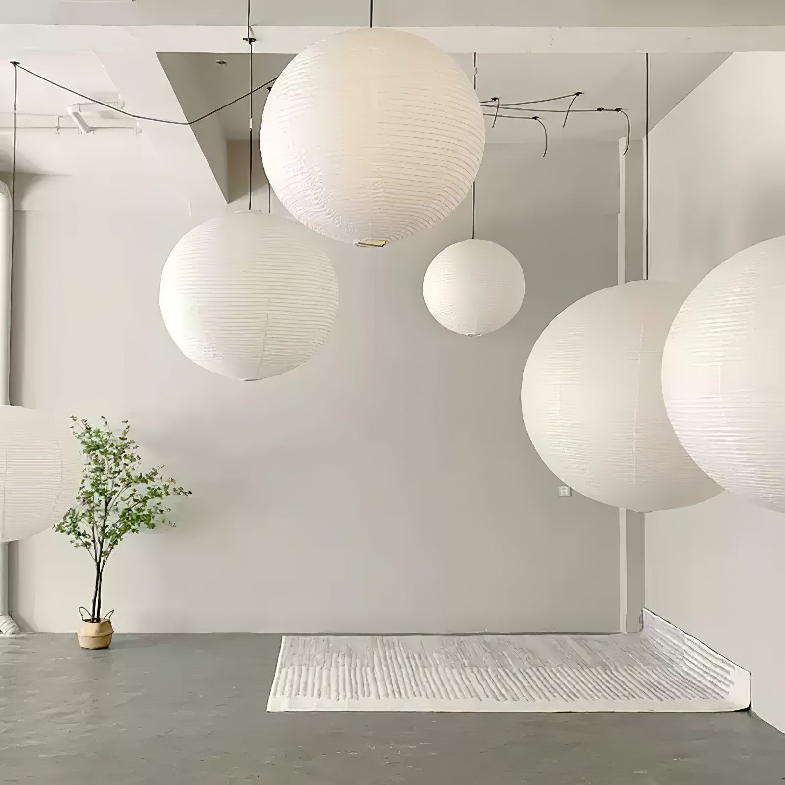 Lustra Suspension en Papier pour Salon