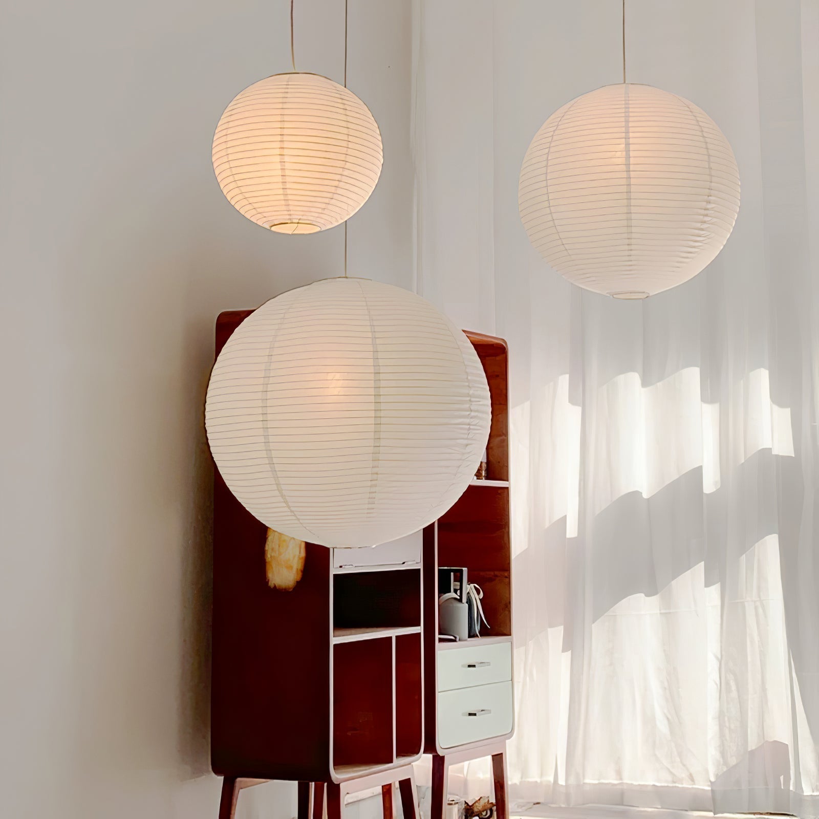 Lustra Suspension en Papier pour Salon