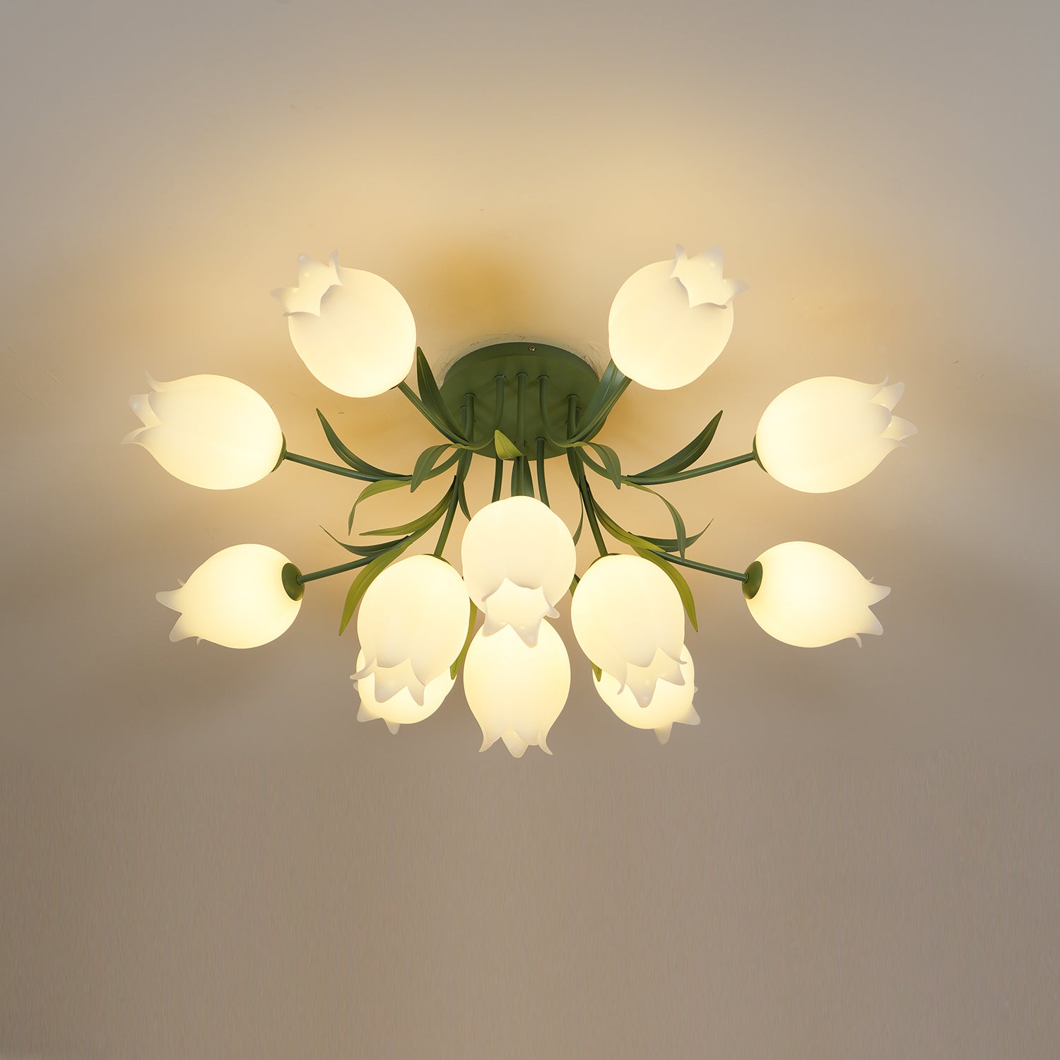 Lustra Plafonnier Fleur de Lys Blossom Base Verte