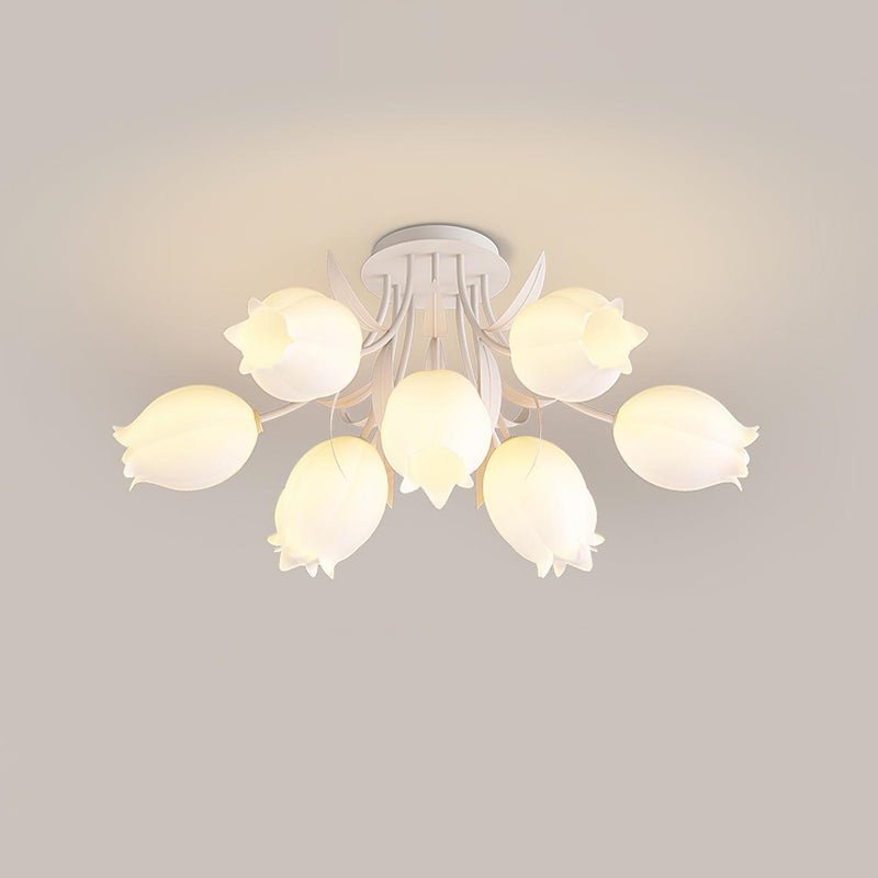 Lustra Plafonnier Fleur de Lys Blossom Base Verte