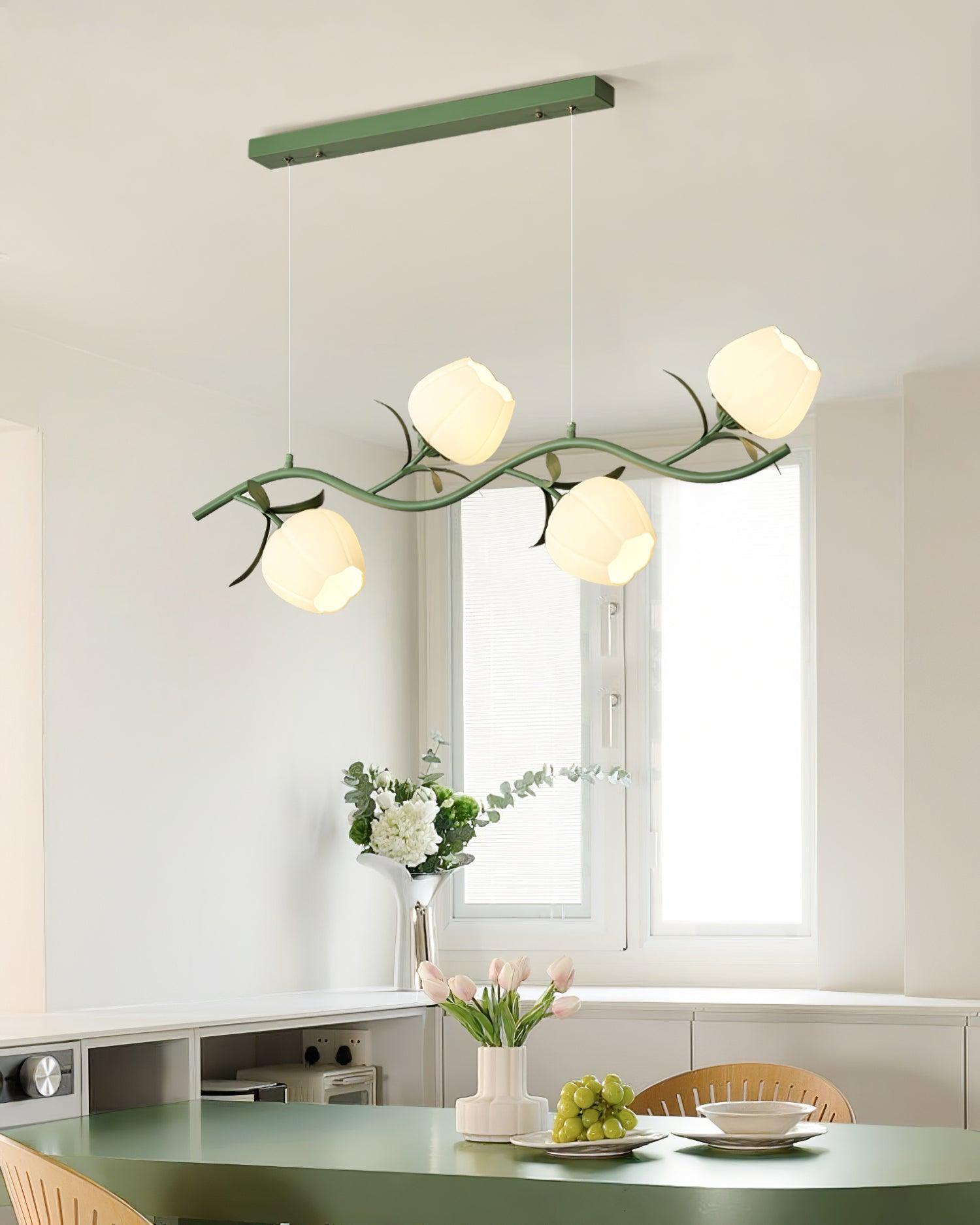 Lustra Lustre en Verre Floral