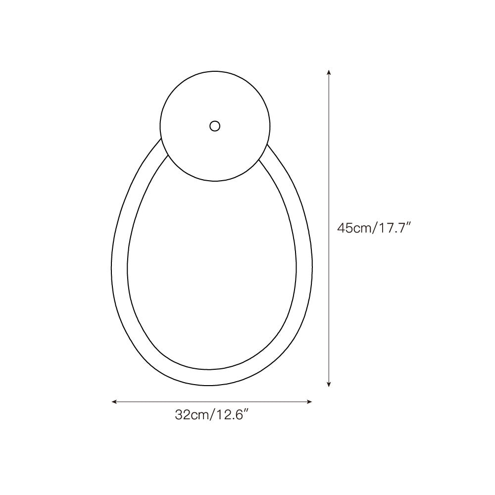 Vavele Applique Murale Minimaliste Moderne Travertin