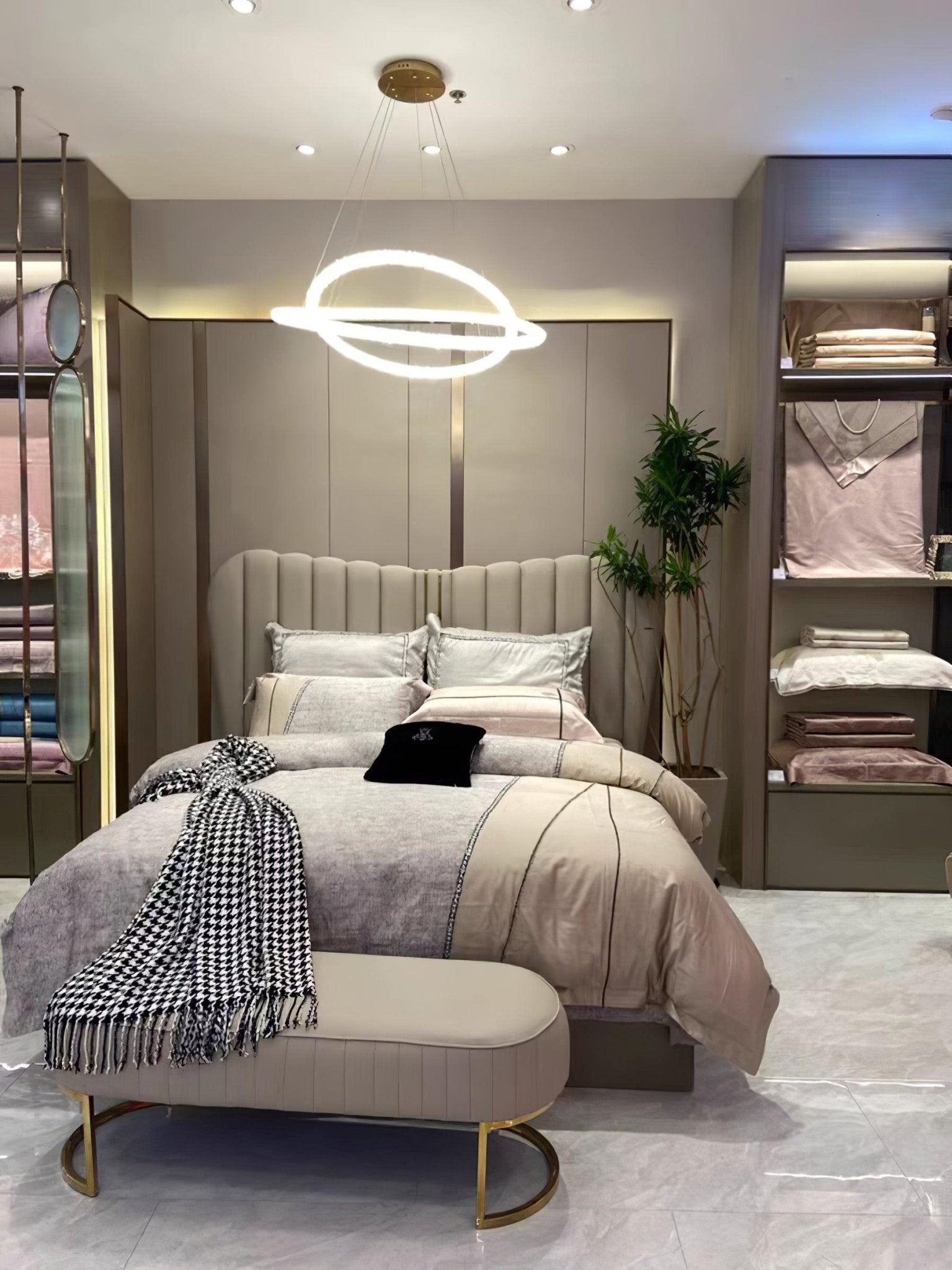 Lustra Lustre Anneau en Cristal LED