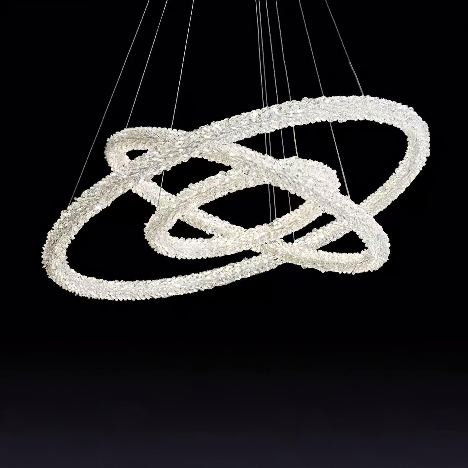 Lustra Lustre Anneau en Cristal LED