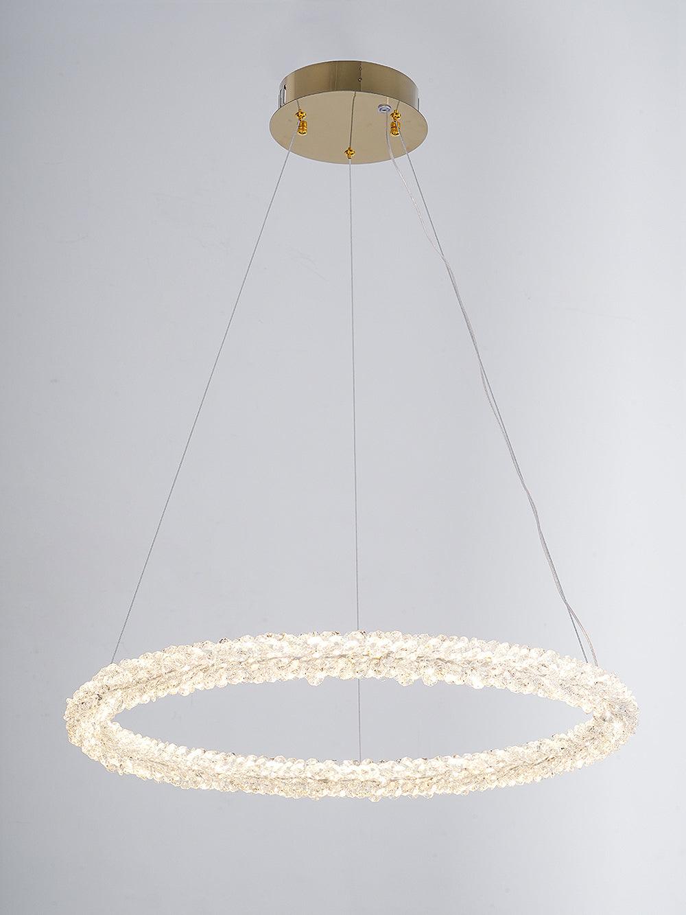 Lustra Lustre Anneau en Cristal LED
