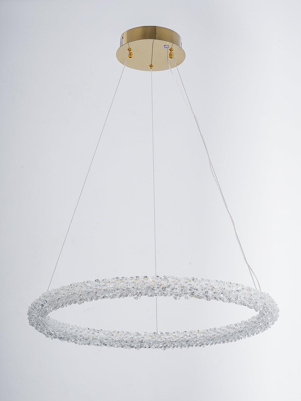 Lustra Lustre Anneau en Cristal LED
