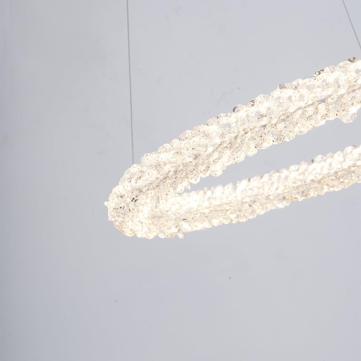Lustra Lustre Anneau en Cristal LED