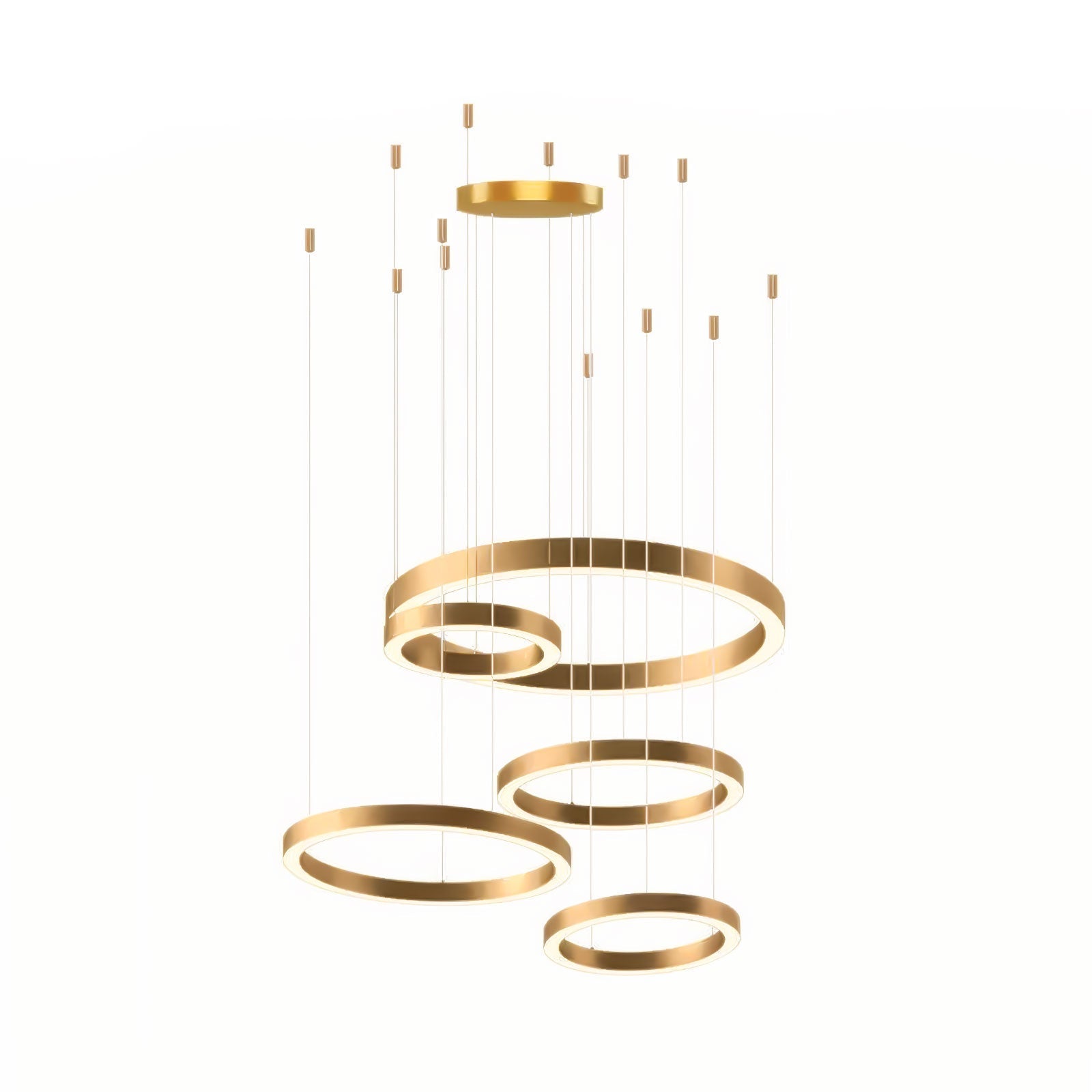 Lustra Suspension Dorée Moderne