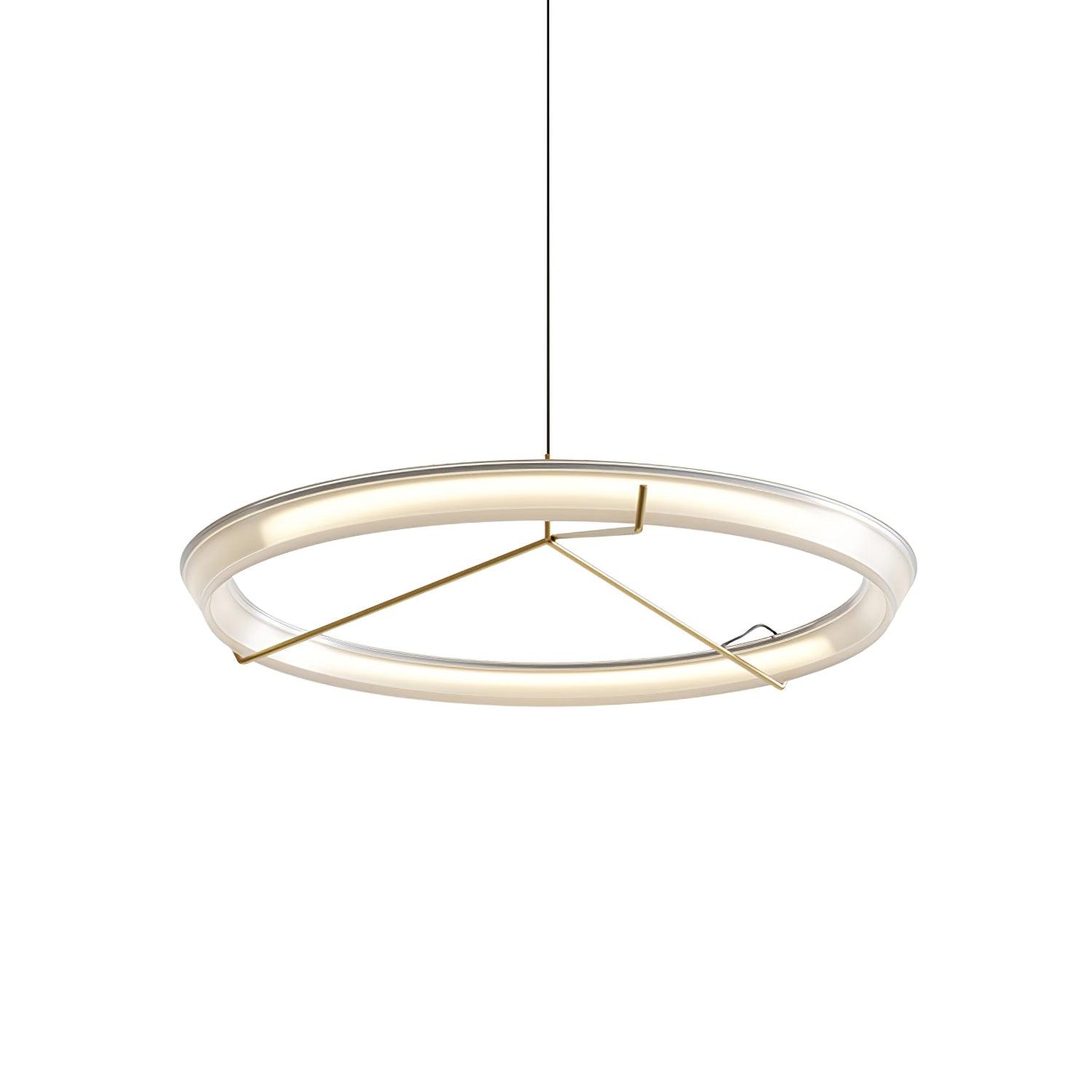Lustra Lustre Moderne Acier Inoxydable Anneau