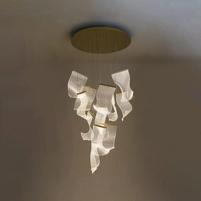 Lustra Lustre Acrylic LED Abstract Floating
