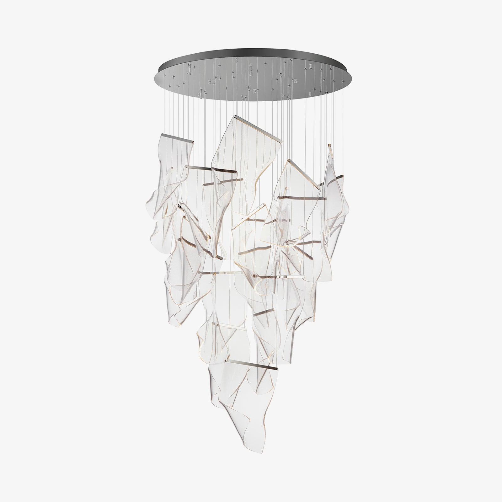 Lustra Lustre Acrylic LED Abstract Floating