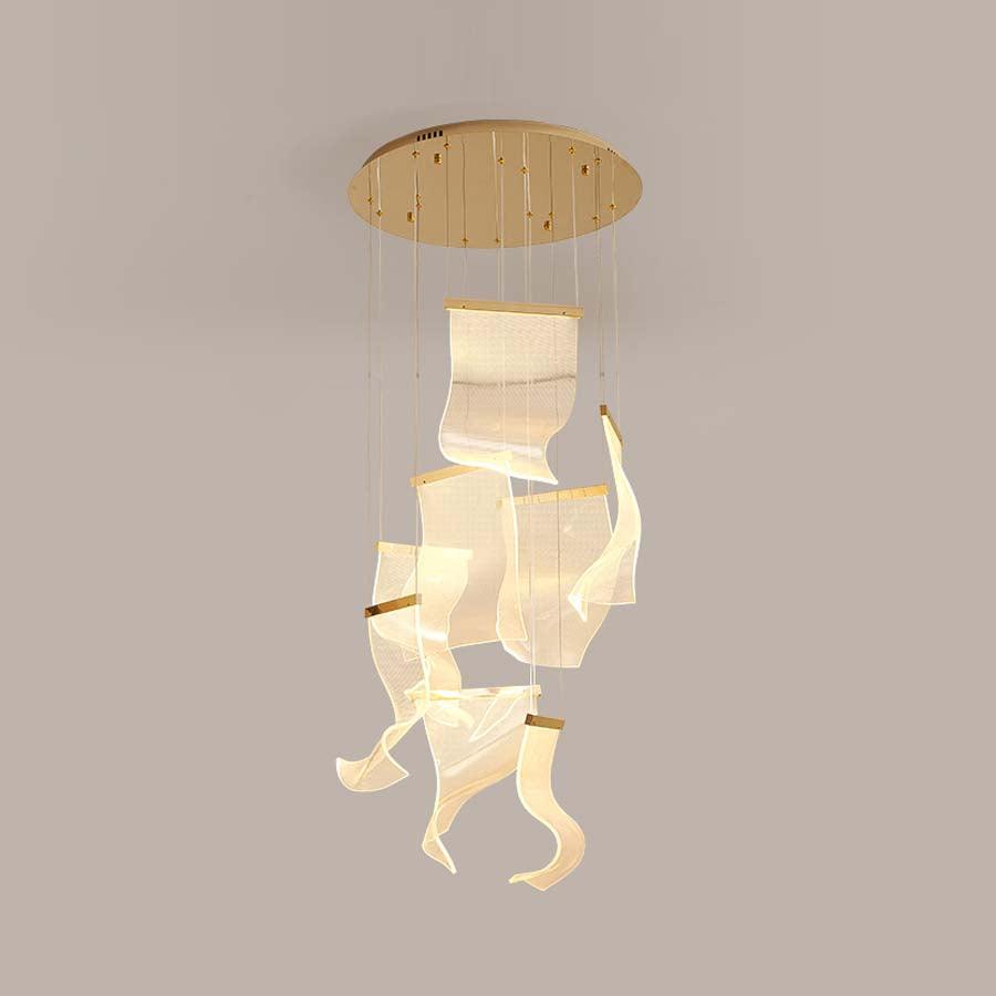 Lustra Lustre Acrylic LED Abstract Floating
