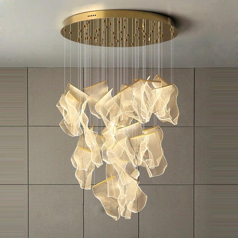 Lustra Lustre Acrylic LED Abstract Floating