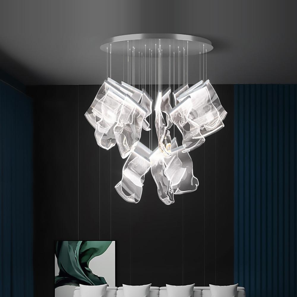 Lustra Lustre Acrylic LED Abstract Floating