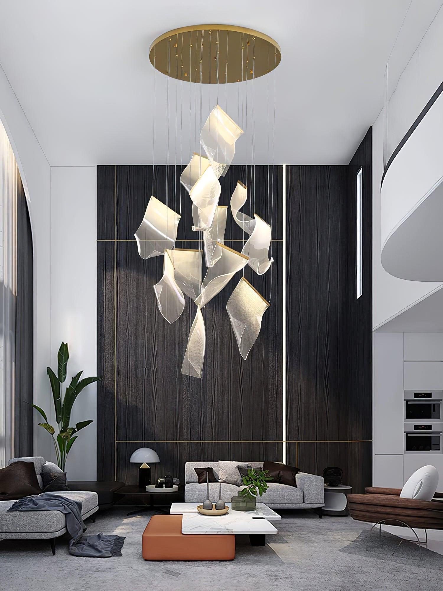 Lustra Lustre Acrylic LED Abstract Floating