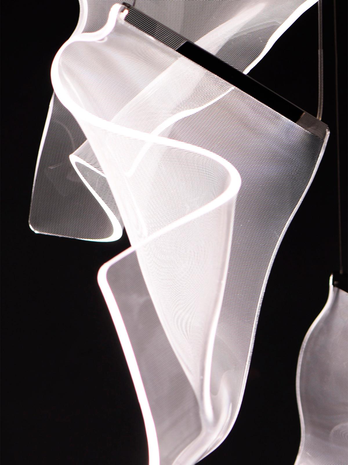 Lustra Lustre Acrylic LED Abstract Floating