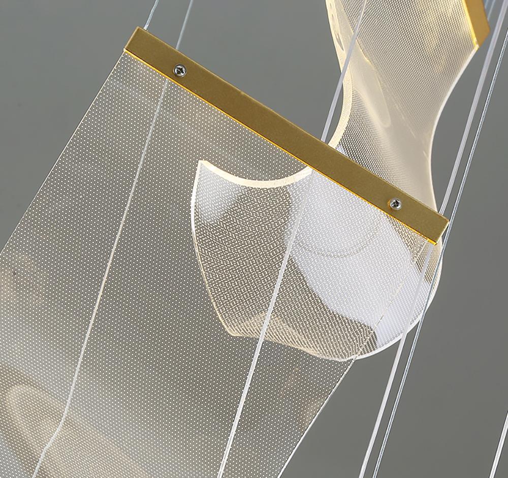 Lustra Lustre Acrylic LED Abstract Floating
