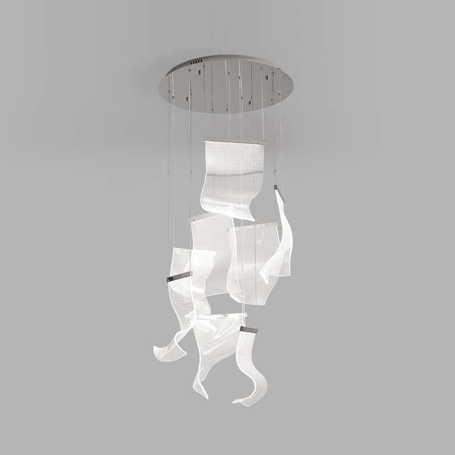 Lustra Lustre Acrylic LED Abstract Floating