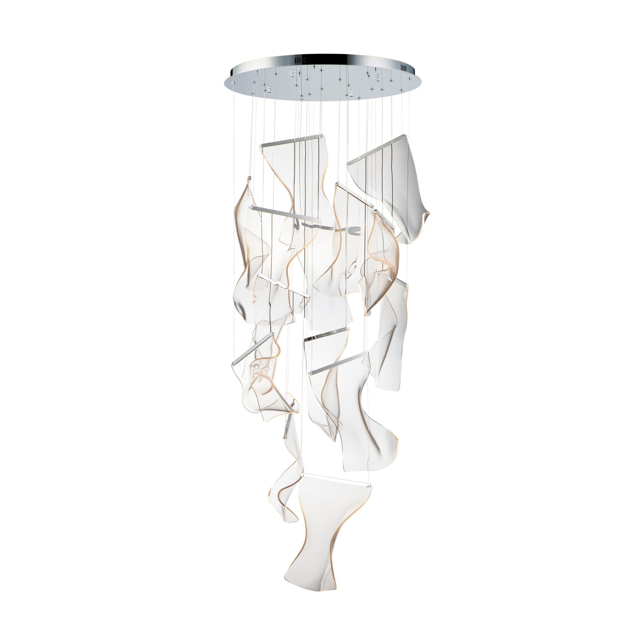 Lustra Lustre Acrylic LED Abstract Floating