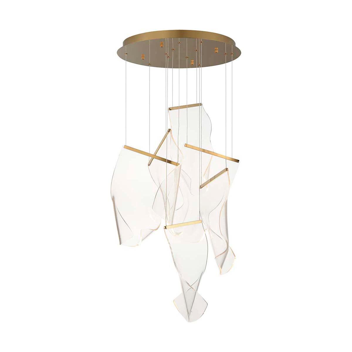 Lustra Lustre Acrylic LED Abstract Floating