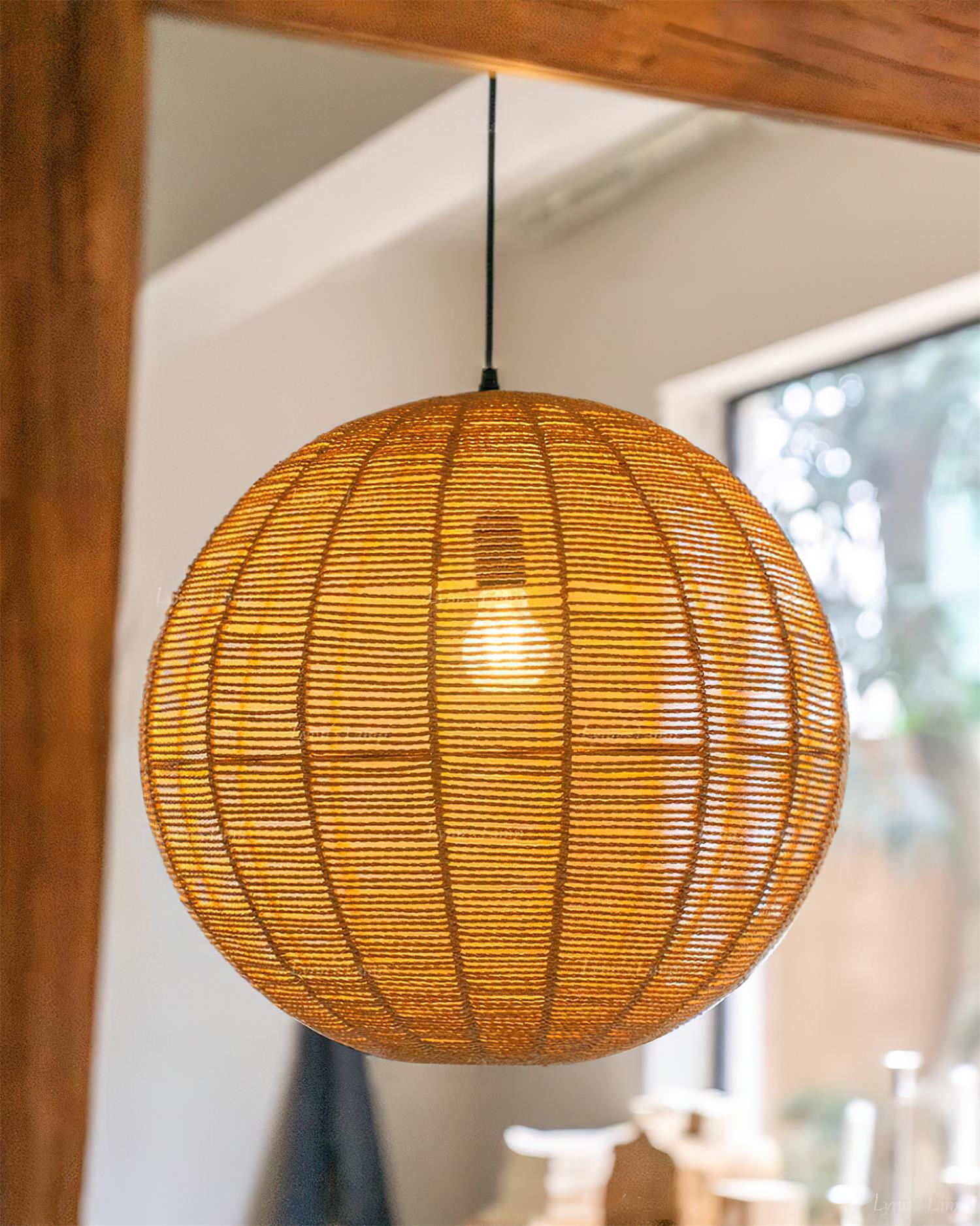 Sola Suspension Minimaliste Rattan