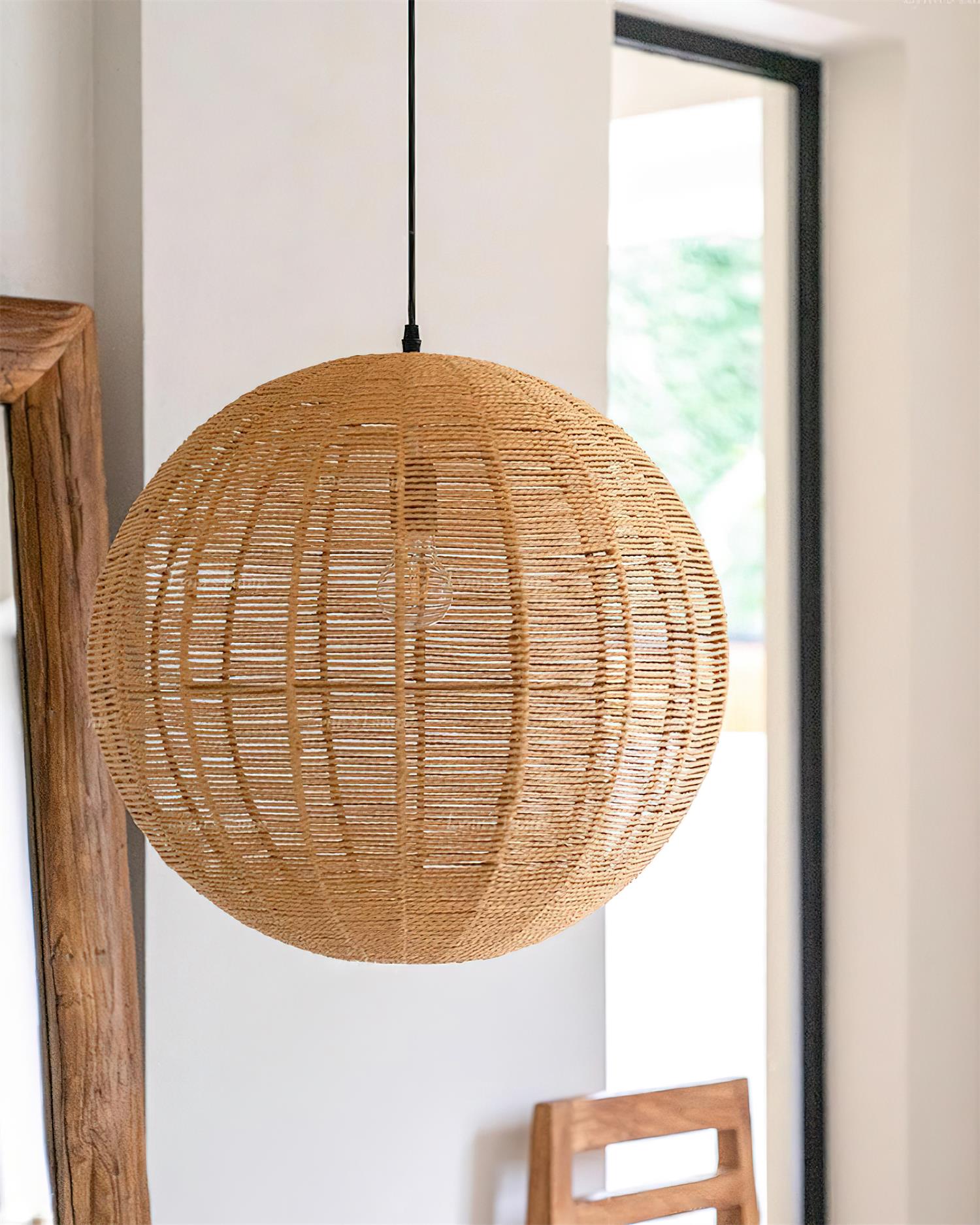 Sola Suspension Minimaliste Rattan