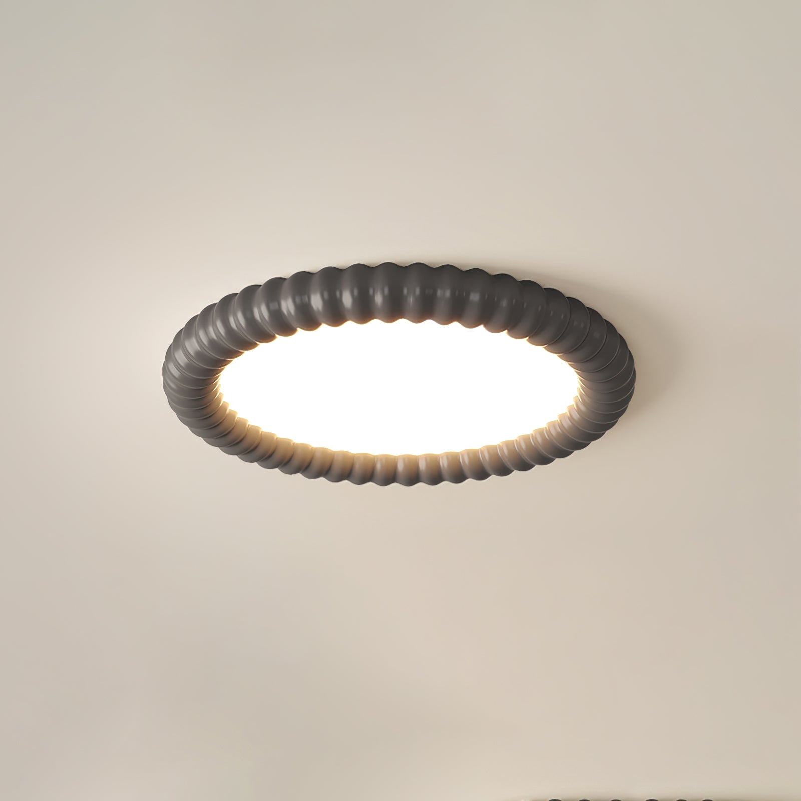 Ulire Lampe de Plafond en Résine Ondulée Art Nordique