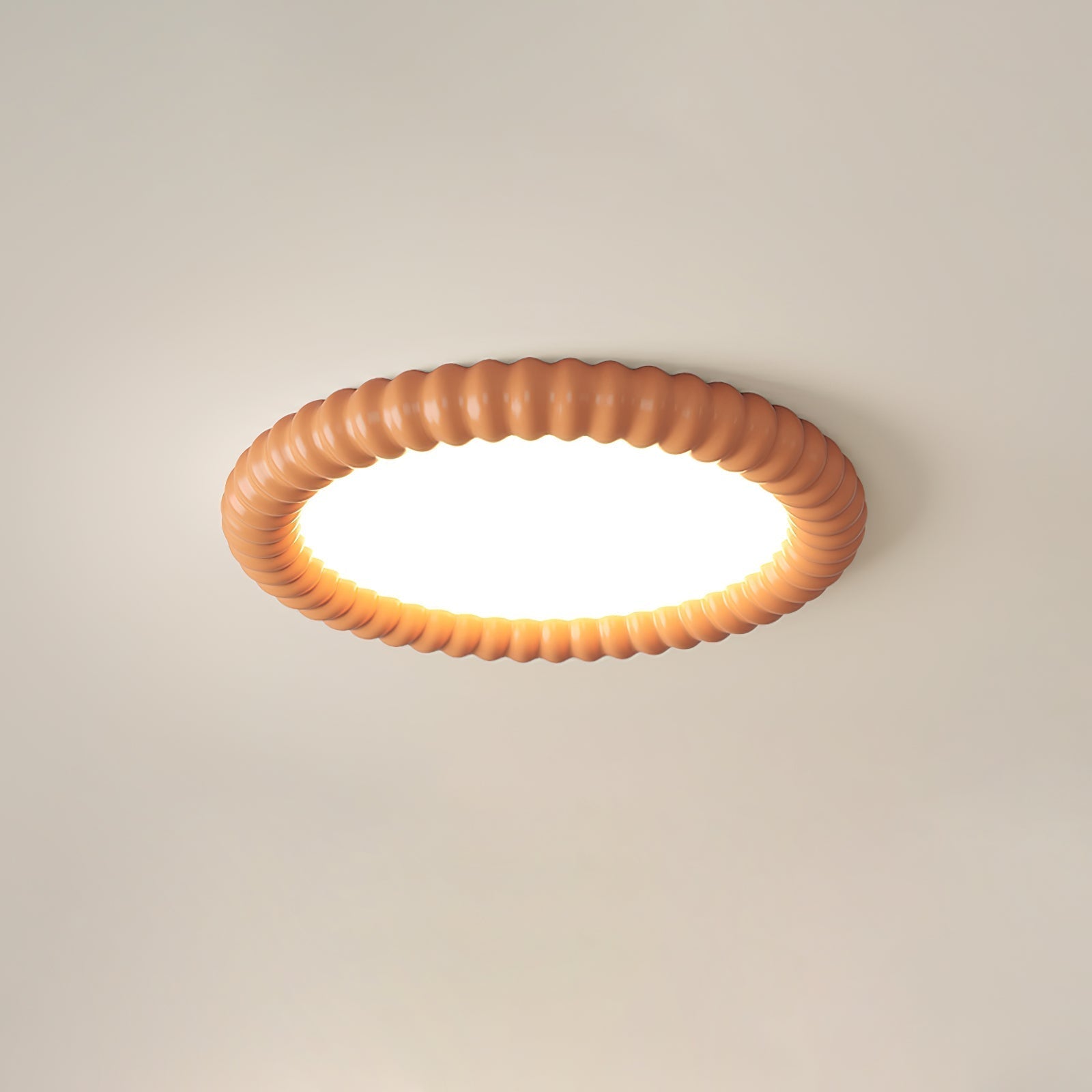 Ulire Lampe de Plafond en Résine Ondulée Art Nordique