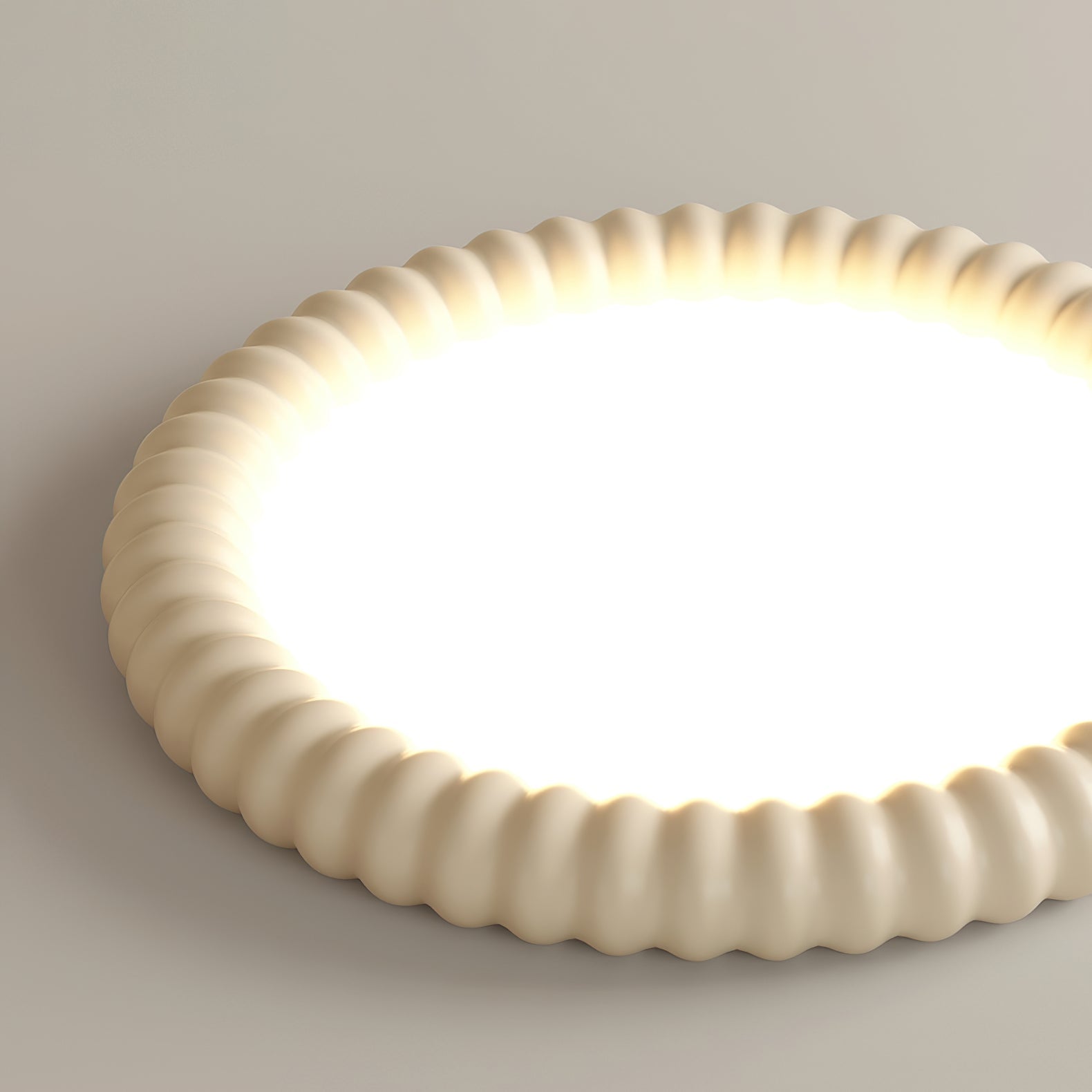 Ulire Lampe de Plafond en Résine Ondulée Art Nordique