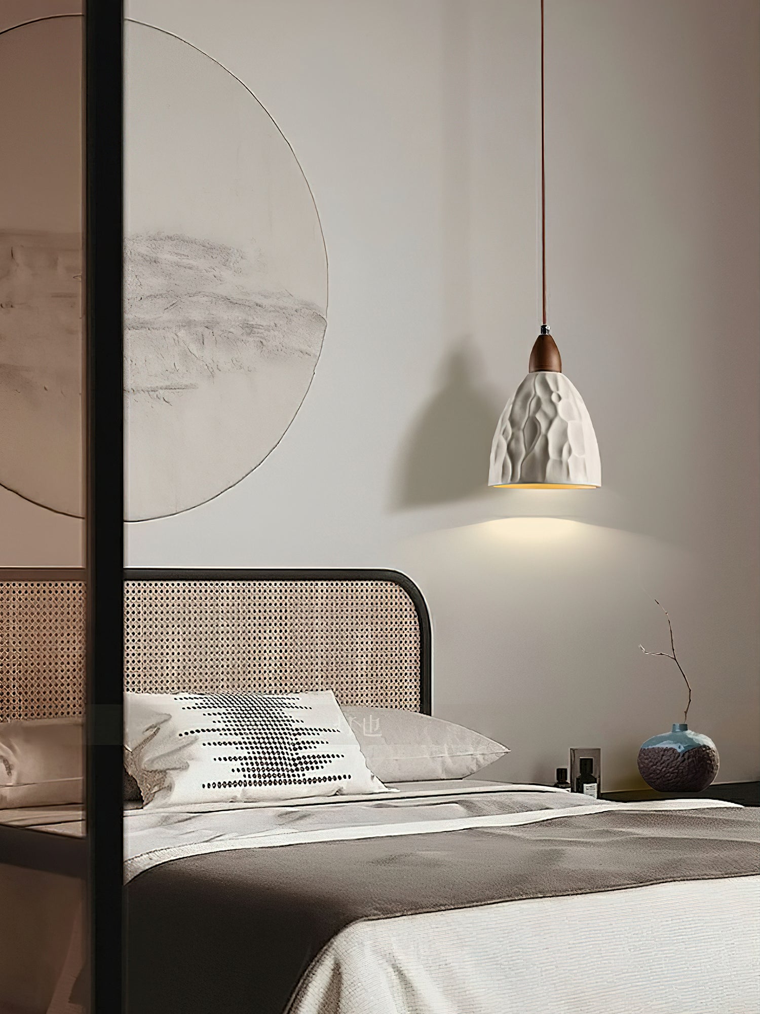 Osilora Suspension en Bois Ondulé Art Nordique Premium
