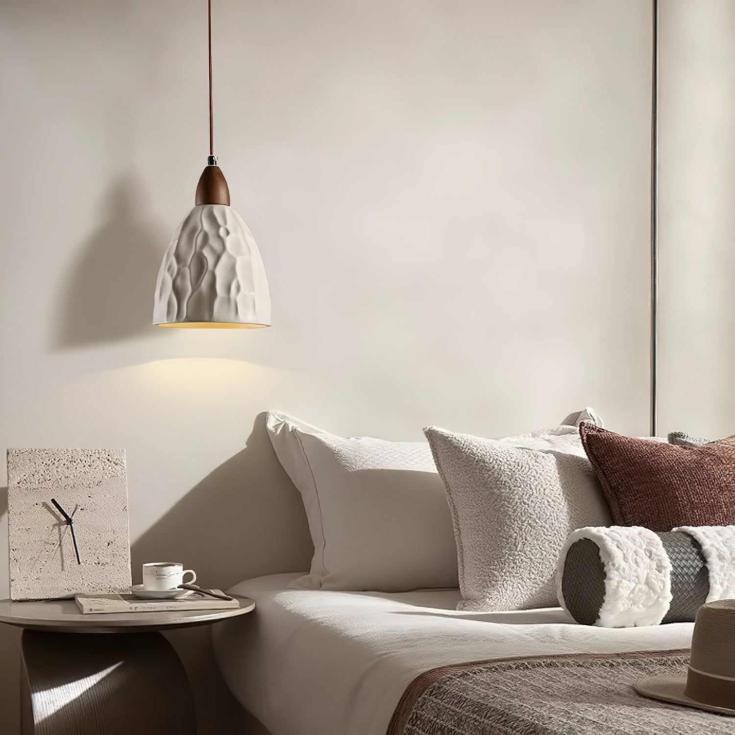 Osilora Suspension en Bois Ondulé Art Nordique Premium