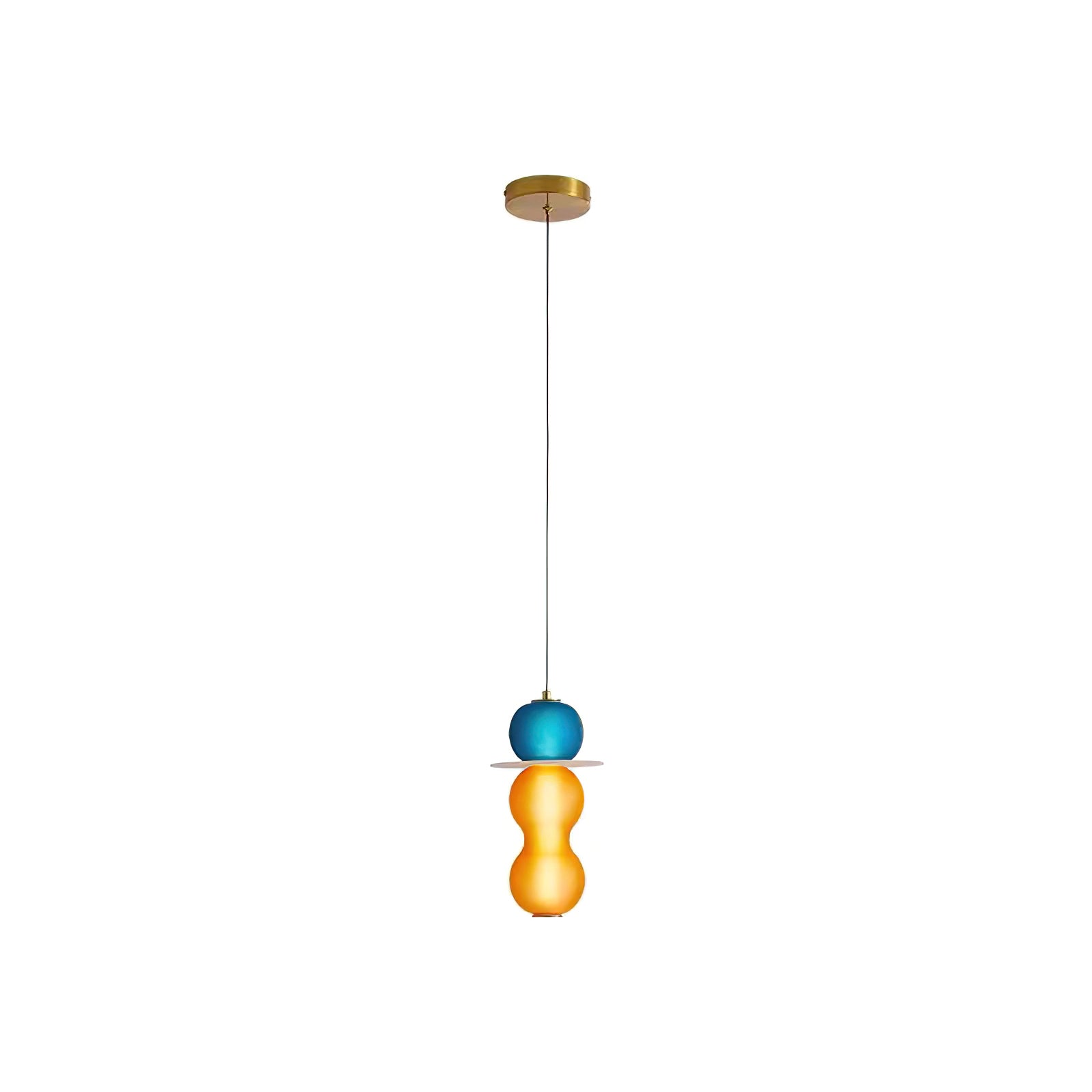 Lustra Suspension en Verre Coloré Moderne