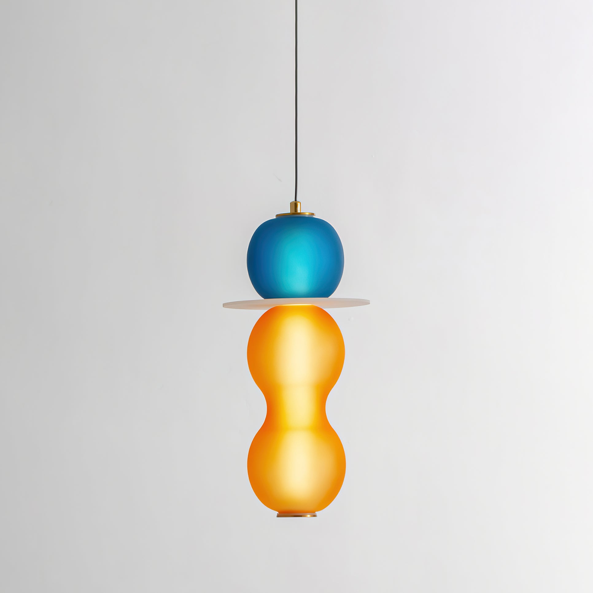 Lustra Suspension en Verre Coloré Moderne