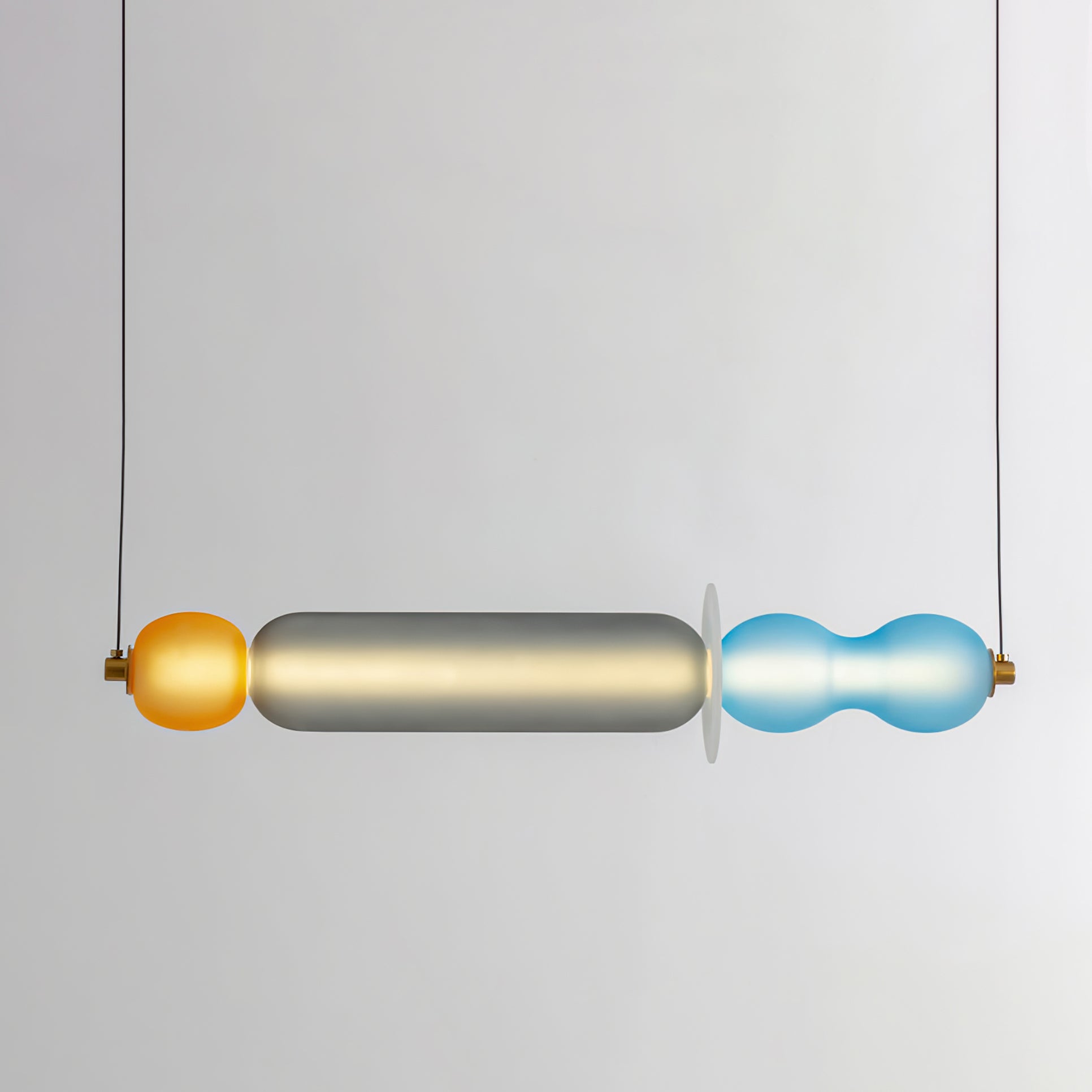 Lustra Suspension en Verre Coloré Moderne