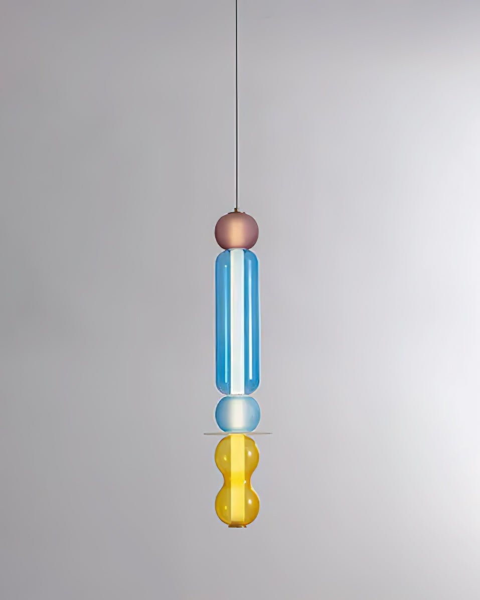 Lustra Suspension en Verre Coloré Moderne