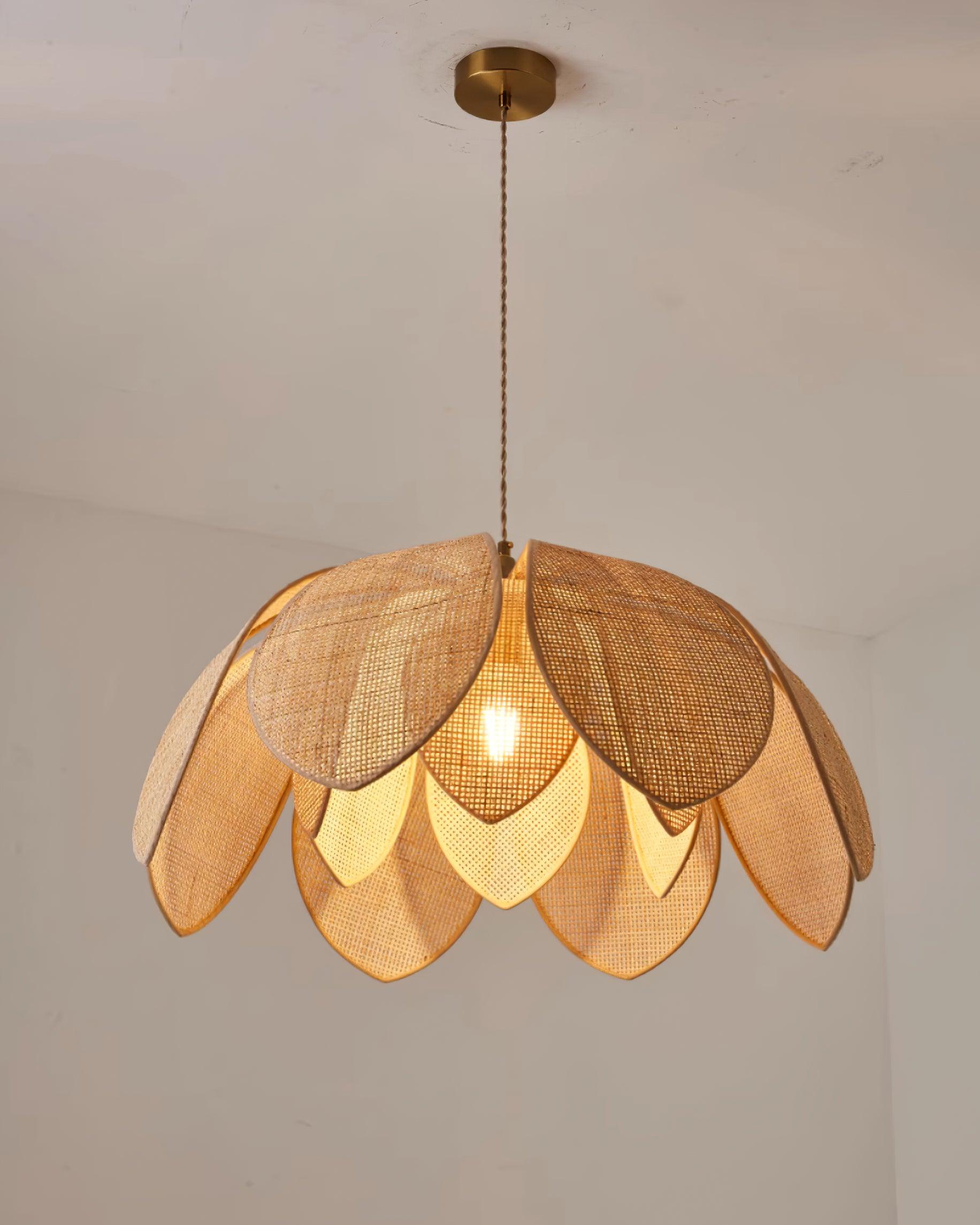 Fionel Lampe Suspension en Rattan