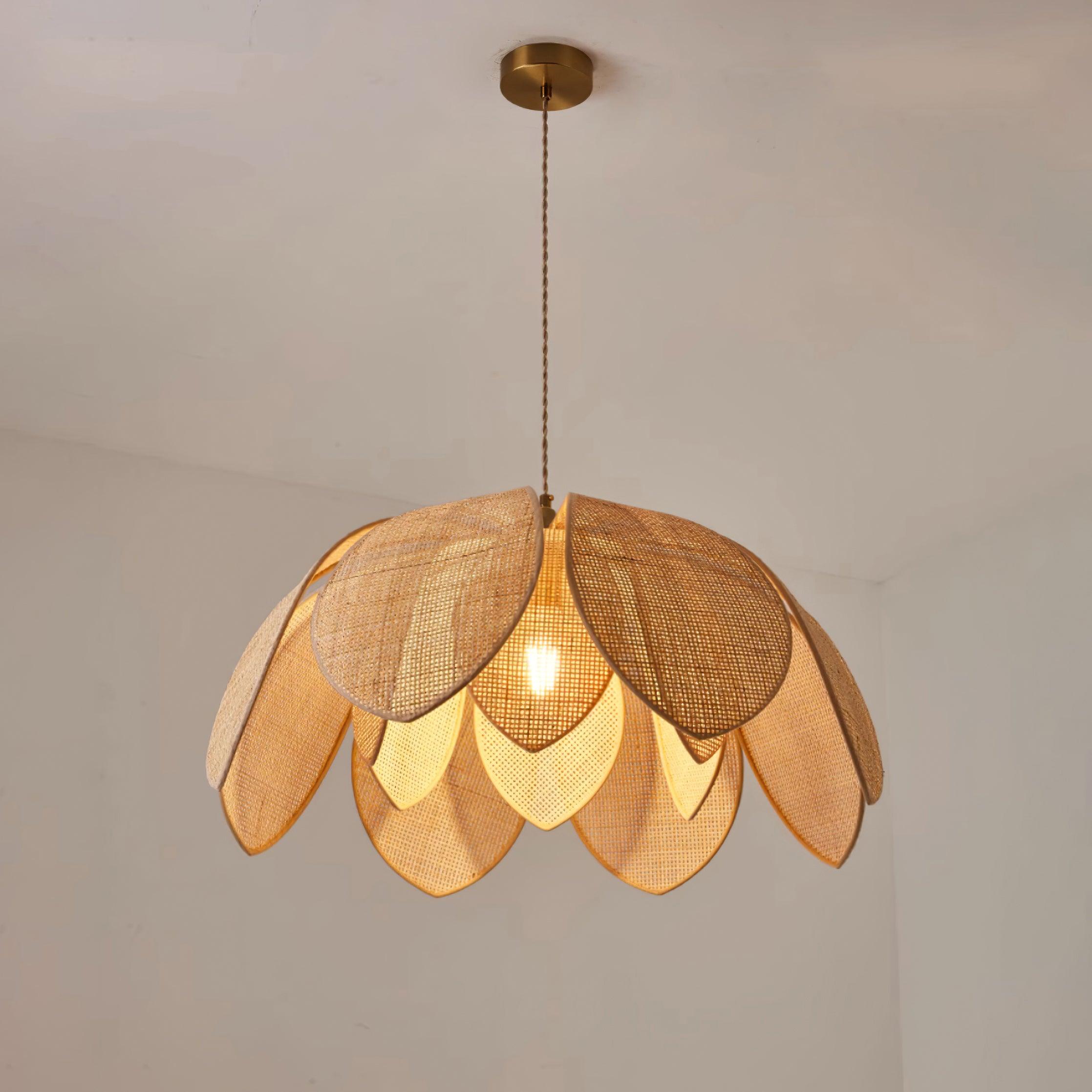 Fionel Lampe Suspension en Rattan
